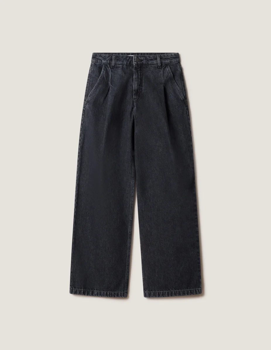 PLEATED JEANS - 1