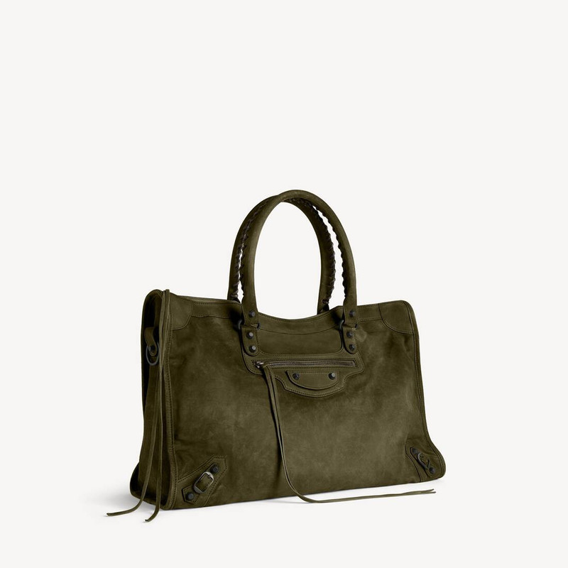 BALENCIAGA Men's Le City Bag Large in Khaki outlook