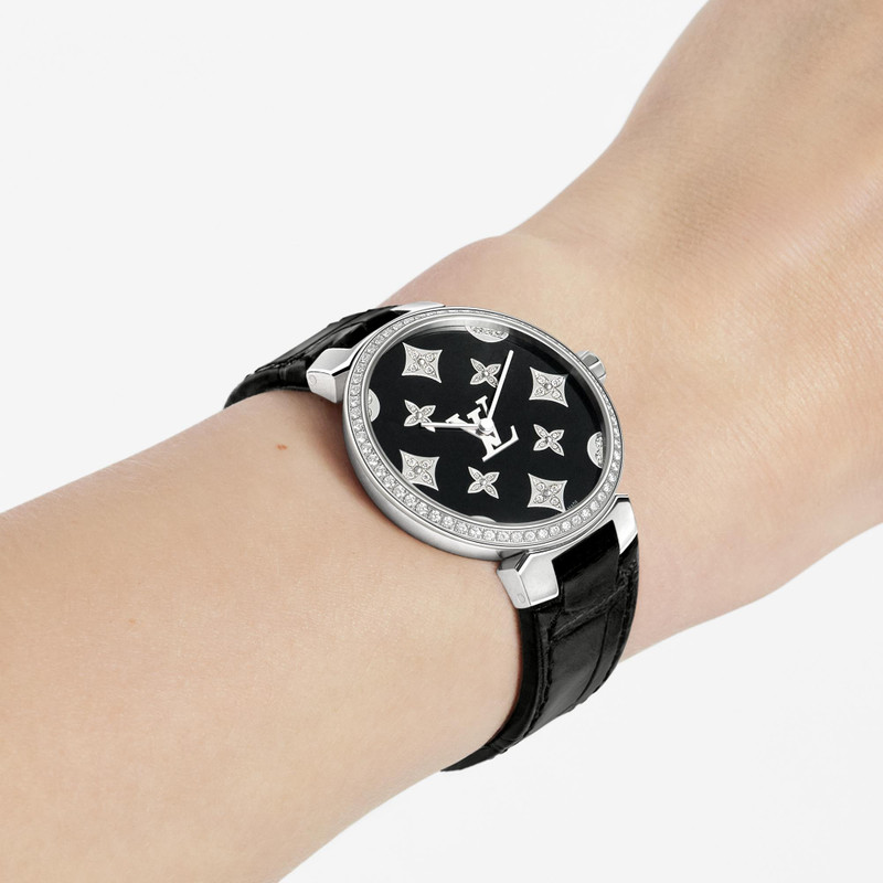 Tambour Slim Monogram Dentelle Black 33MM 4