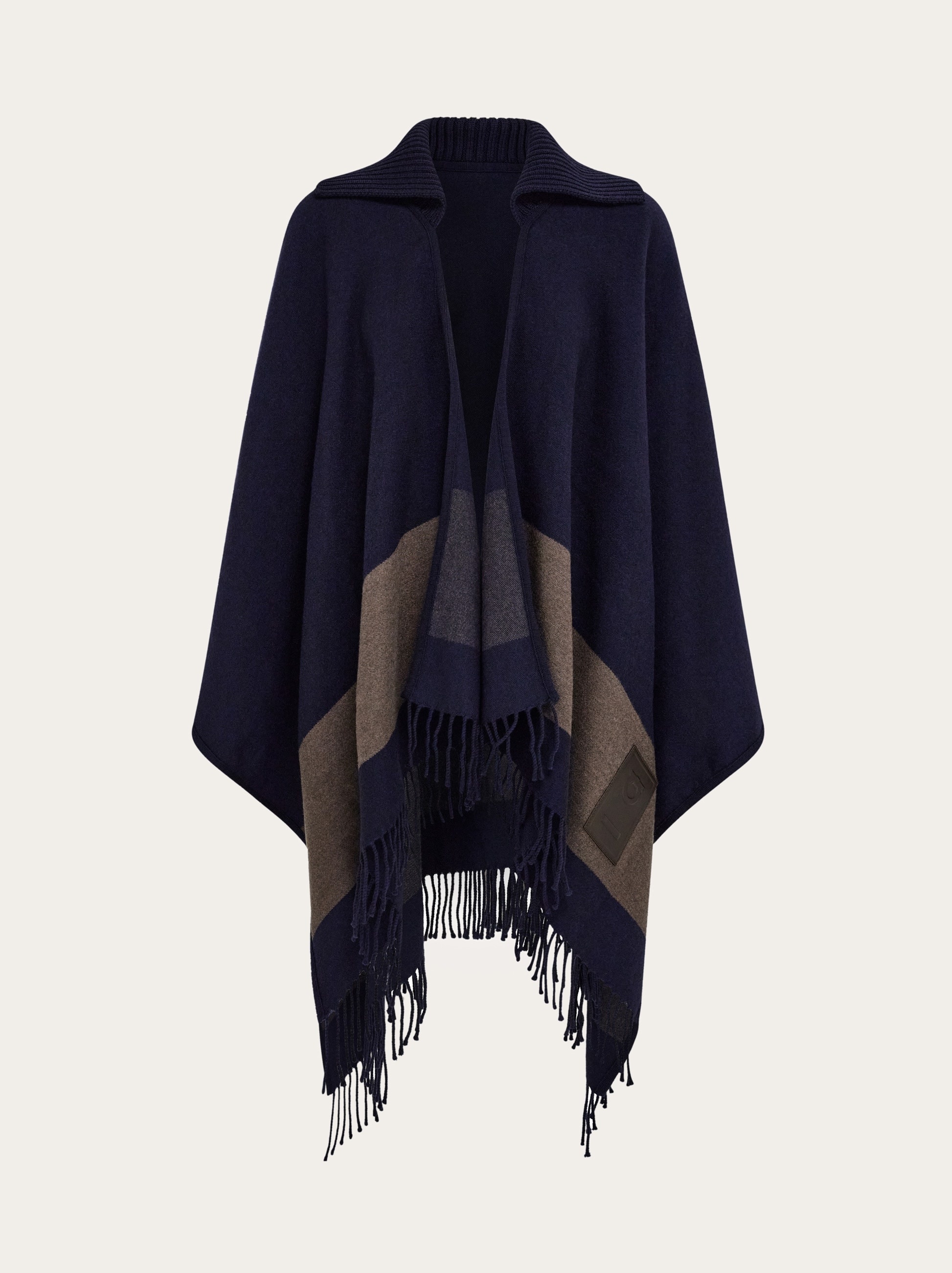 FERRAGAMO Fringed cape | REVERSIBLE