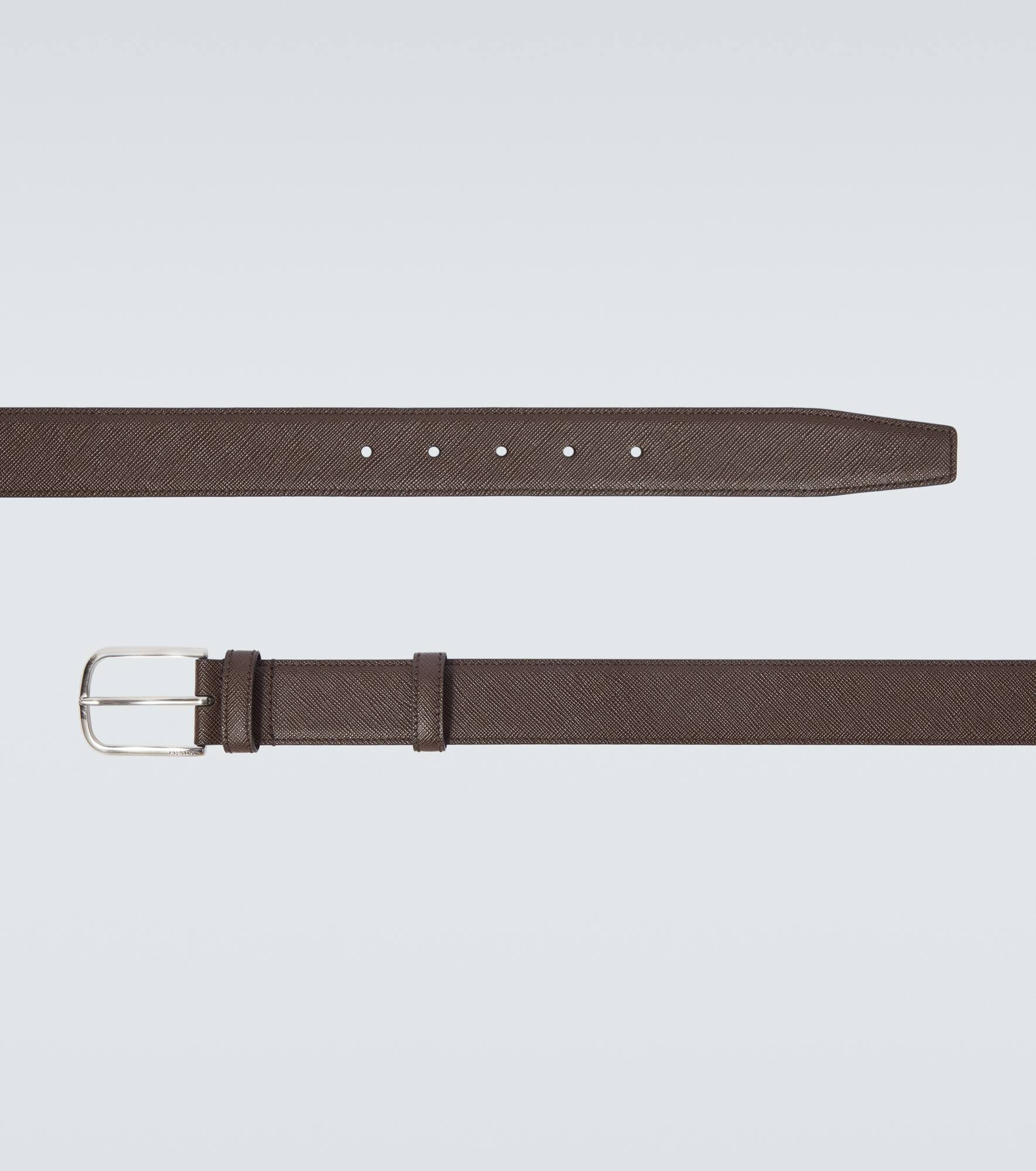 Saffiano leather belt - 4