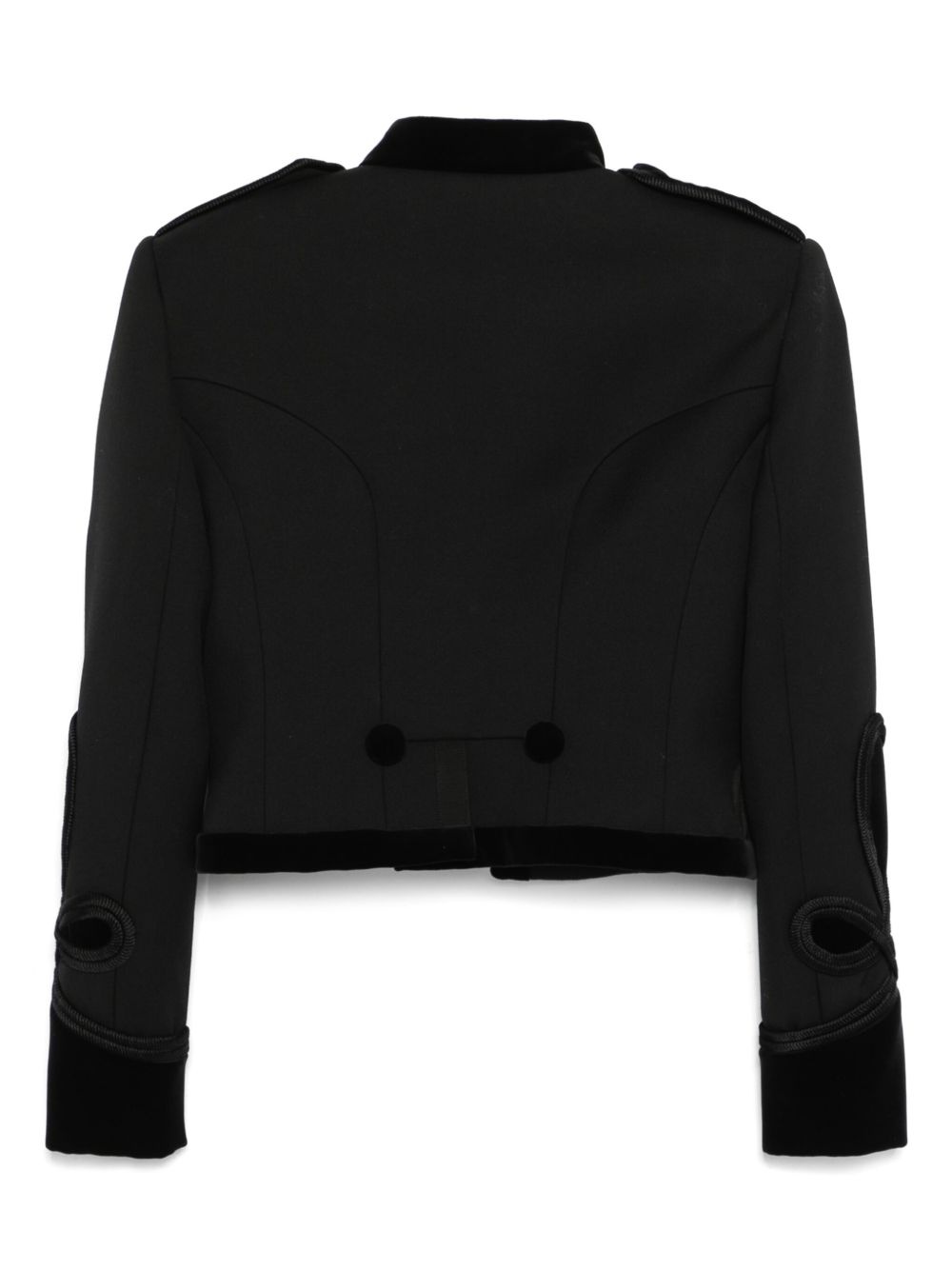 gabardine epaulettes jacket - 2