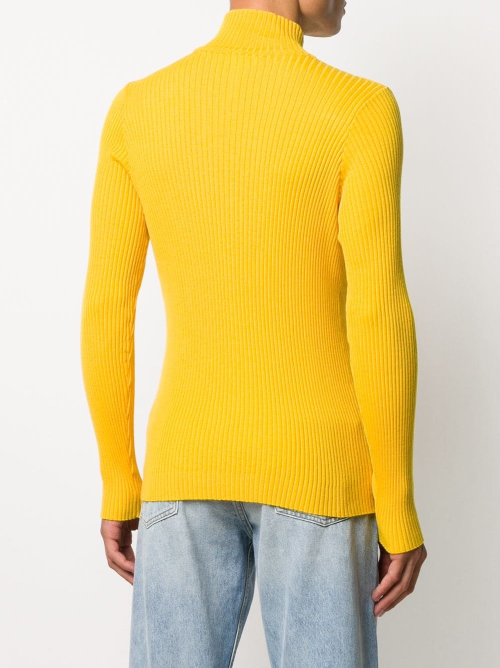 turtle neck ribbed jumper - 4