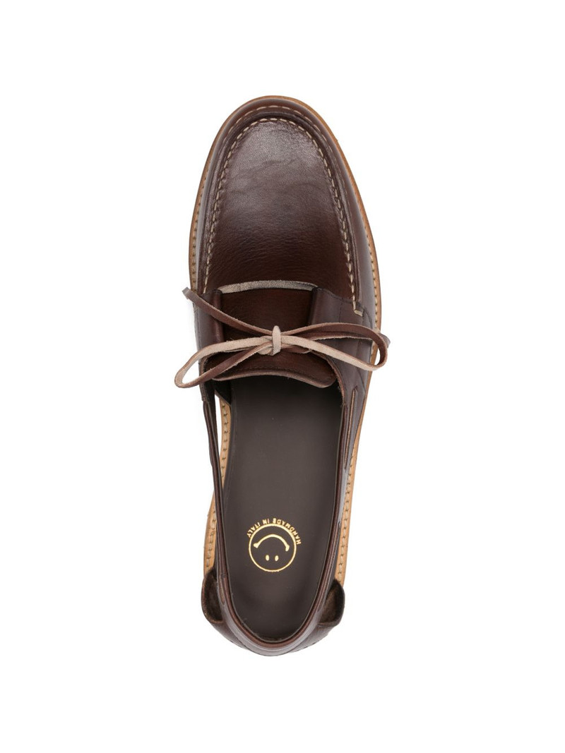 Barolo cut-out boat shoes 4