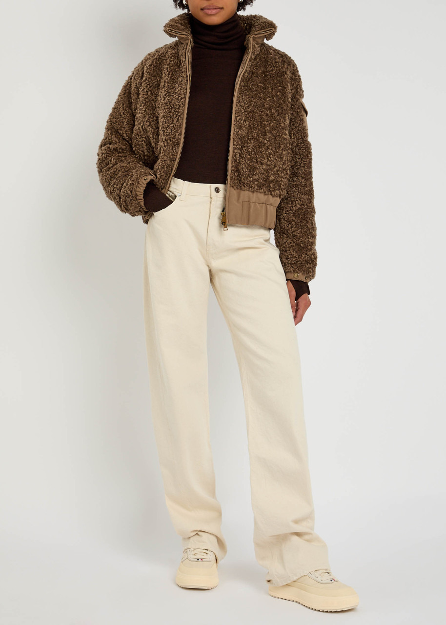 Moncler Coligny Padded Faux fur and Shell Jacket - 4