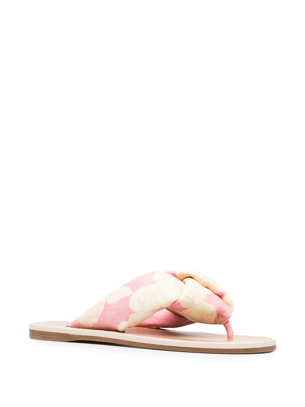 floral-print slip-on sandals - 2