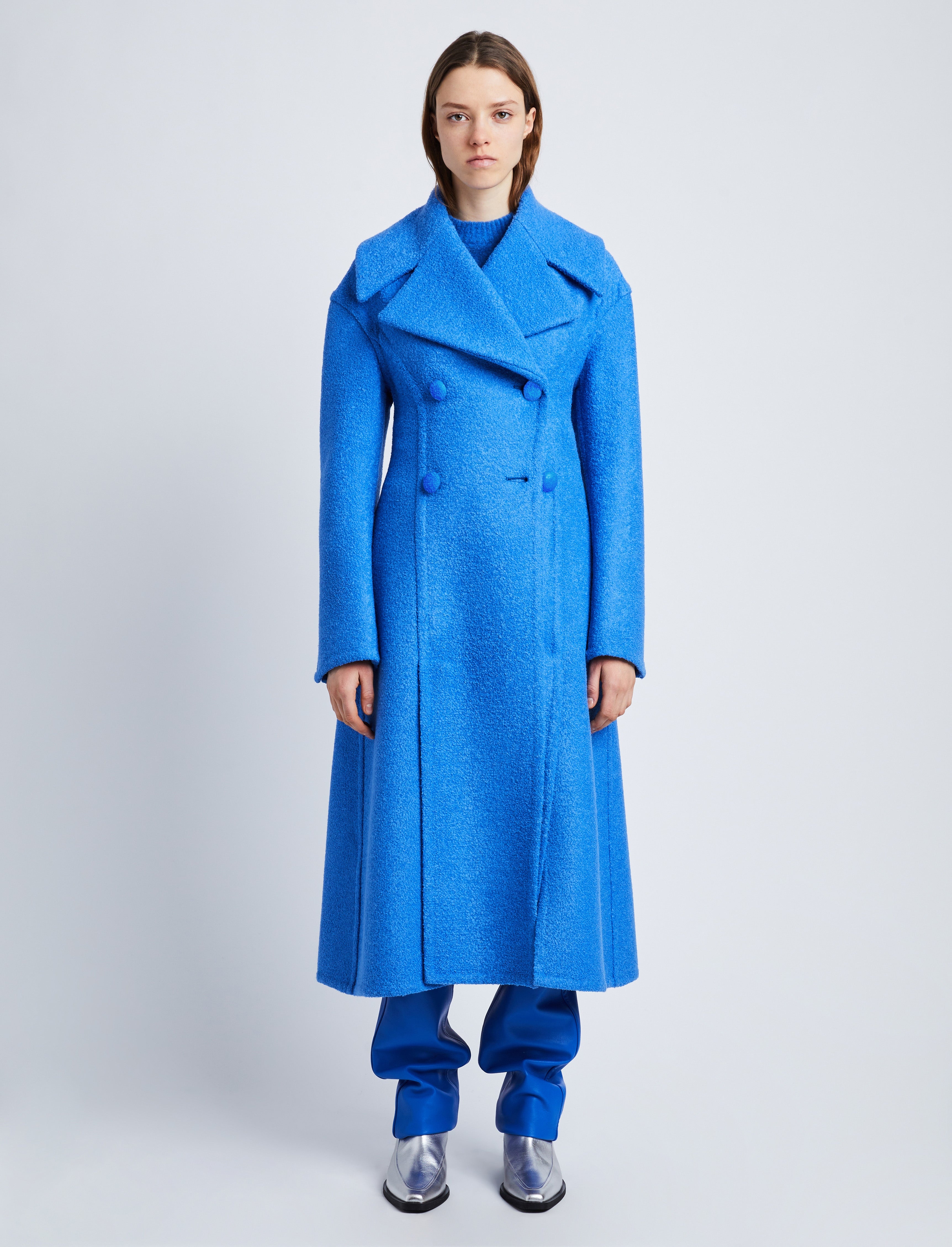 Double Face Llama Wool Coat - 6
