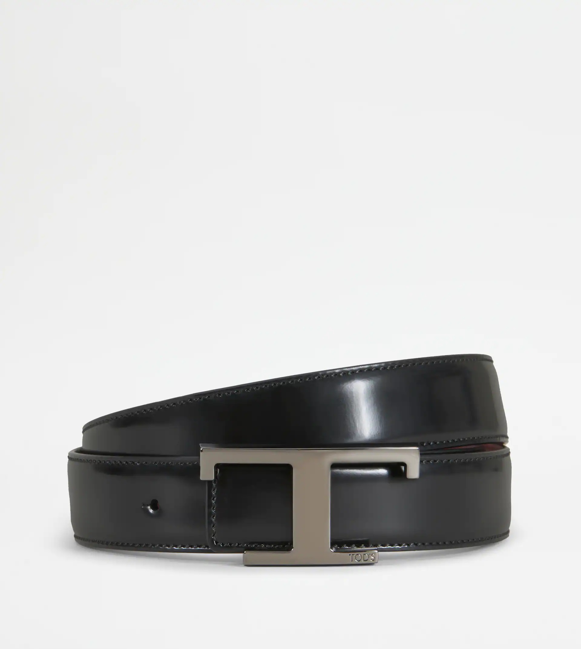 REVERSIBLE BELT IN LEATHER - BLACK, BROWN - 1