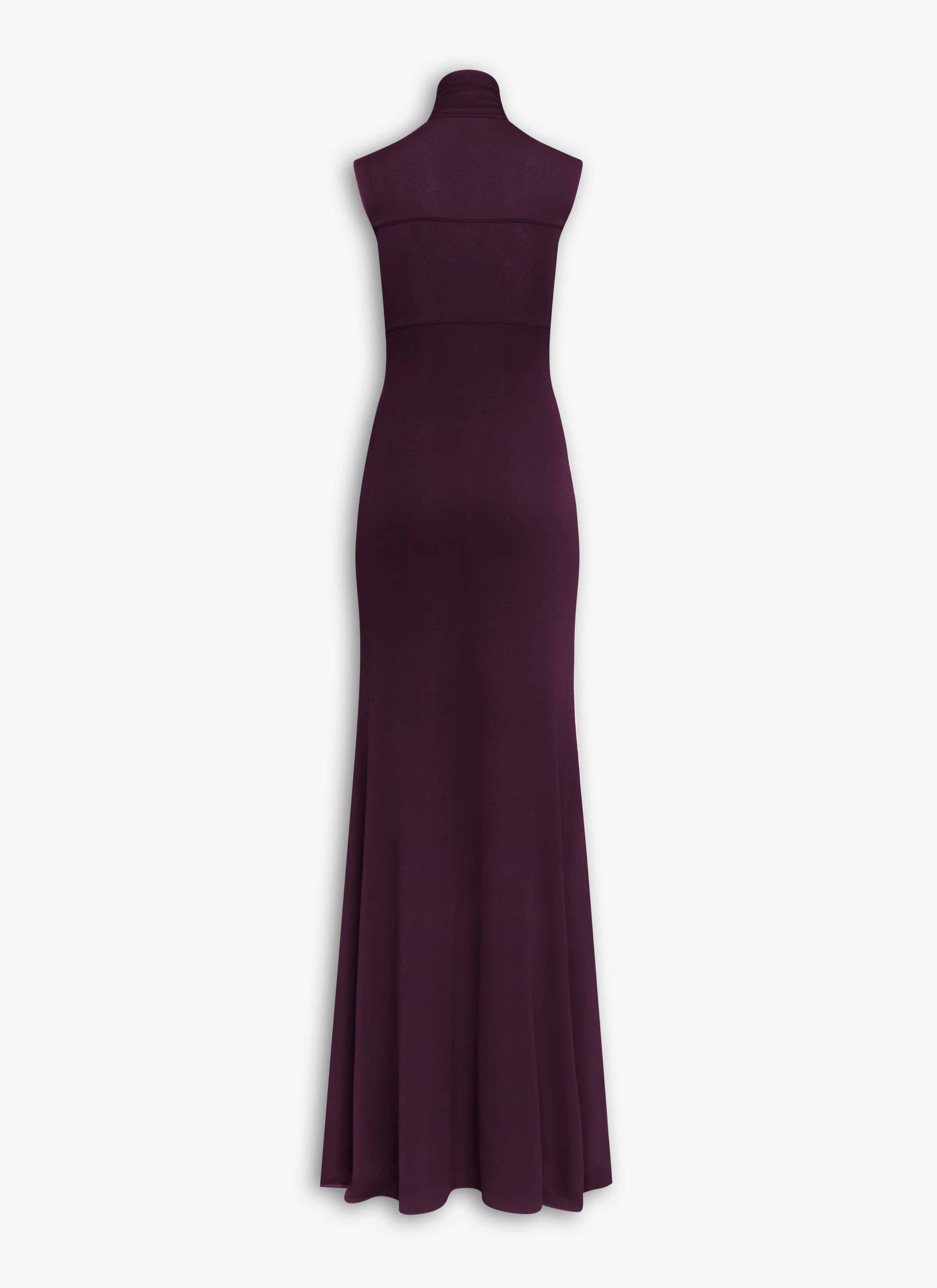 FLUID JERSEY BOW DRESS - 2