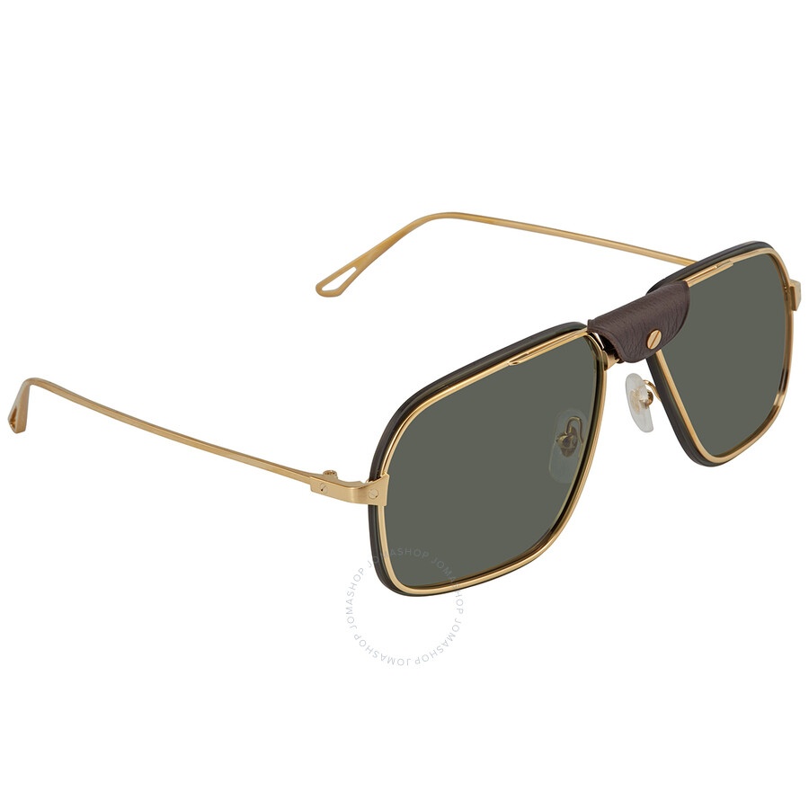 Cartier Green Navigator Men's Sunglasses CT0243S 002 62 - 2