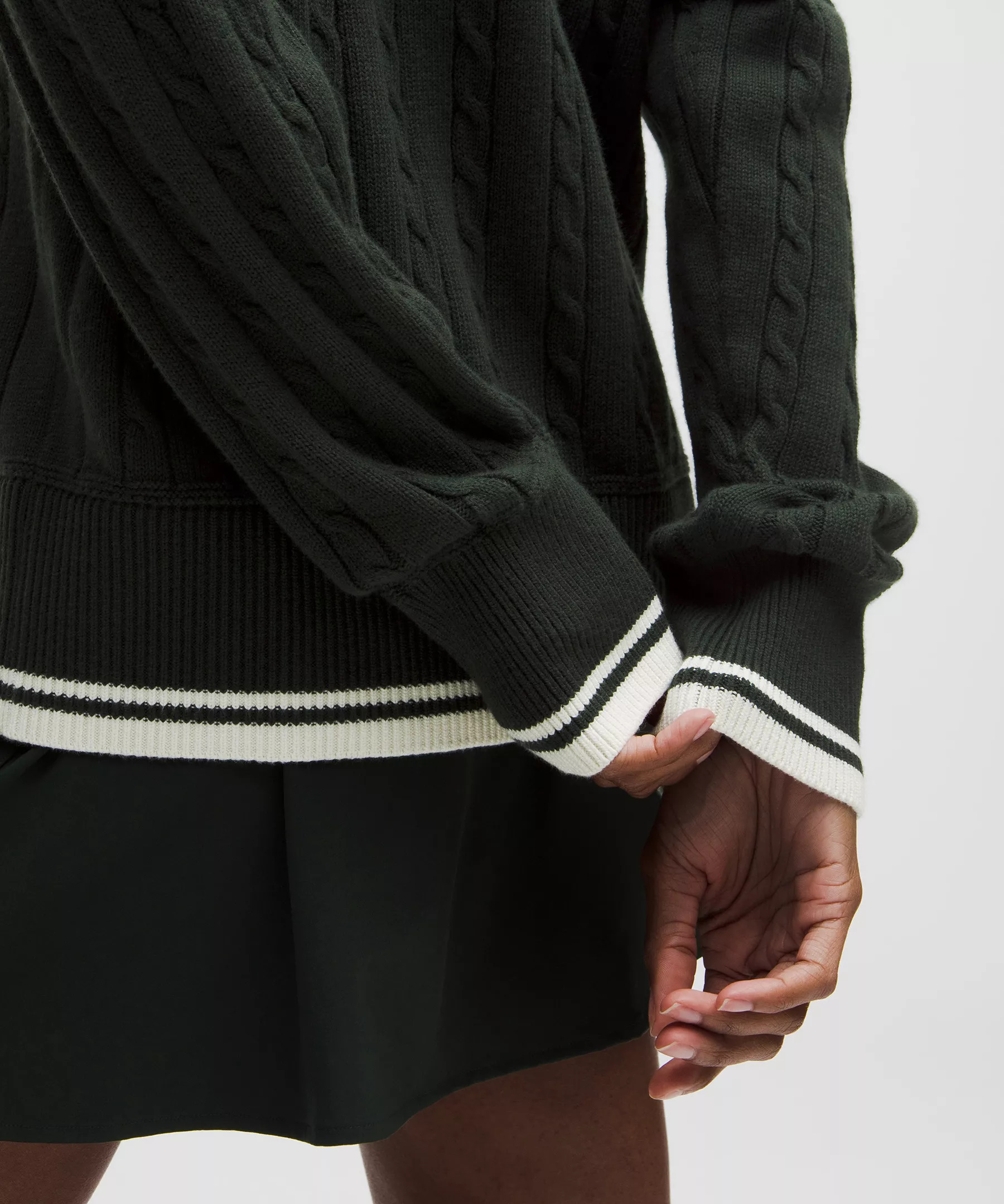 Cotton-Blend Cable-Knit Cardigan - 5