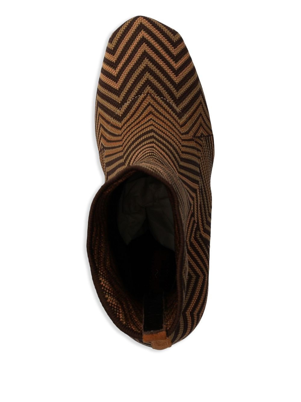 zigzag-pattern boots - 4