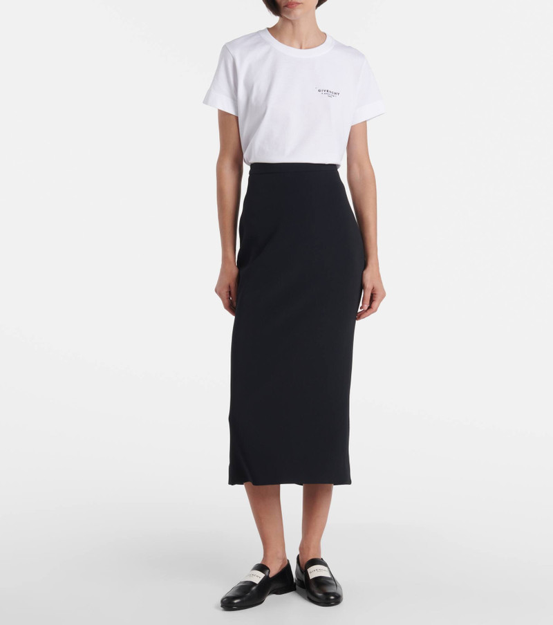 Givenchy Cady crêpe pencil skirt outlook