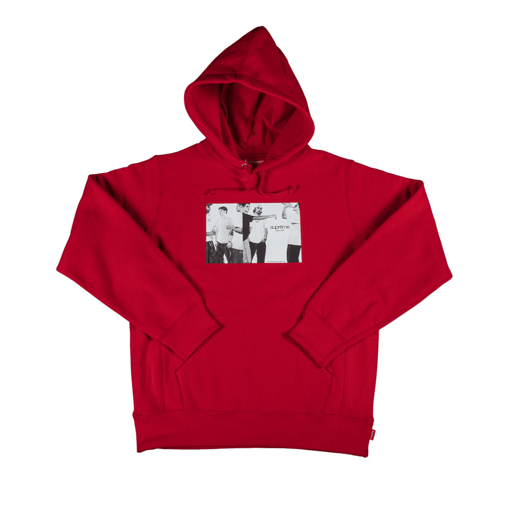 Supreme Classic Ad Hooded Sweatshirt 'Red' - 1