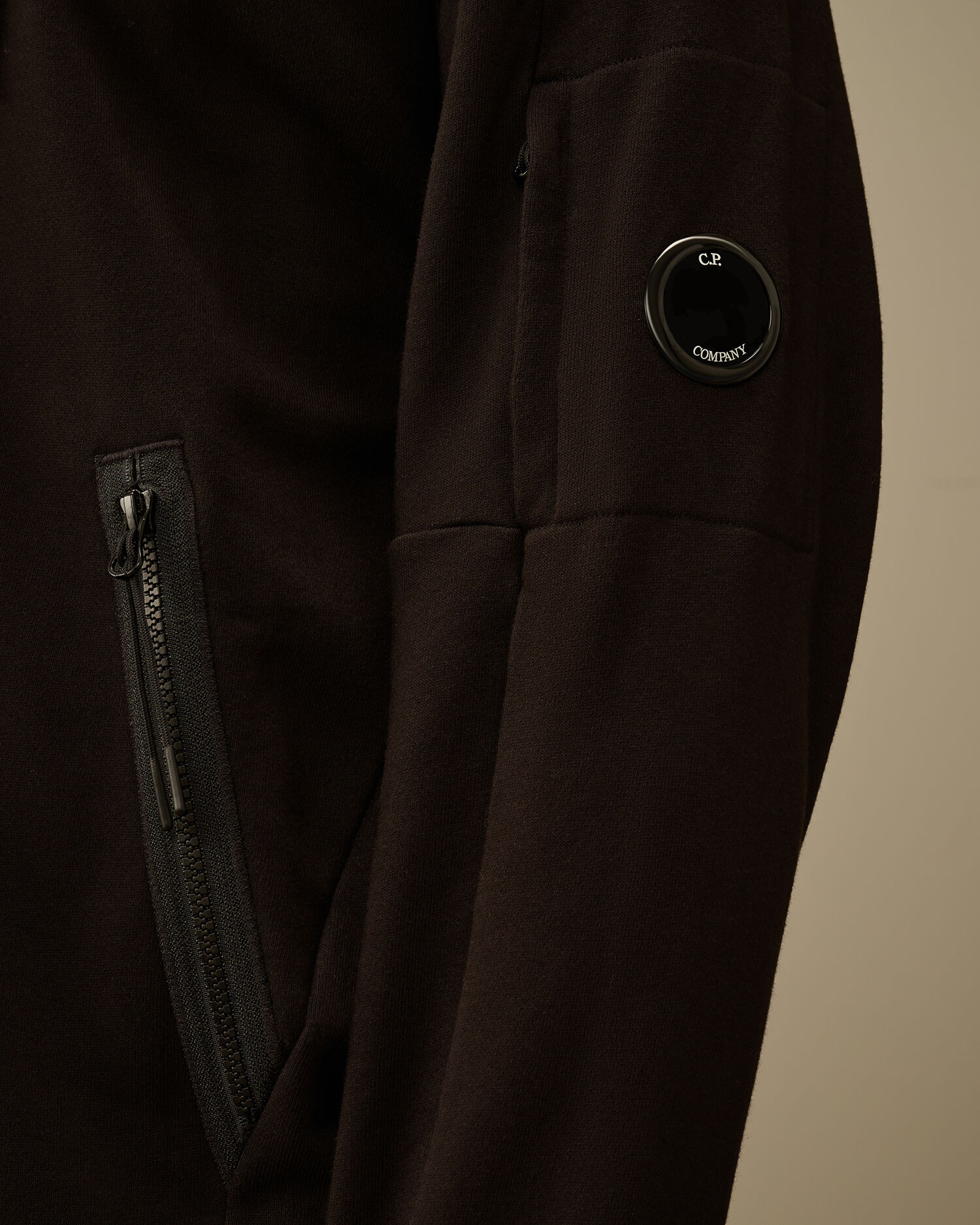 Diagonal Raised Fleece Hooded Full Zip Sweatshirt - 4