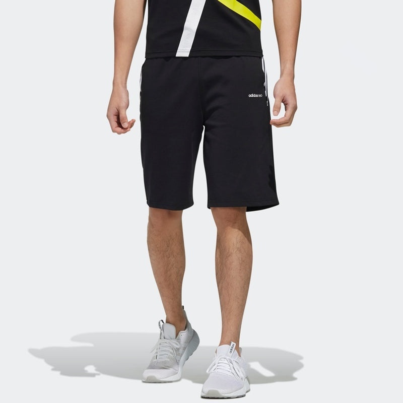adidas neo Athleisure Casual Sports Shorts Black DZ8720 - 3