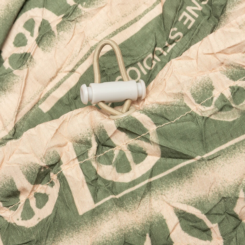 ACNE STUDIOS RIPSTOP JACKET - PEACH/KHAKI GREEN - 5