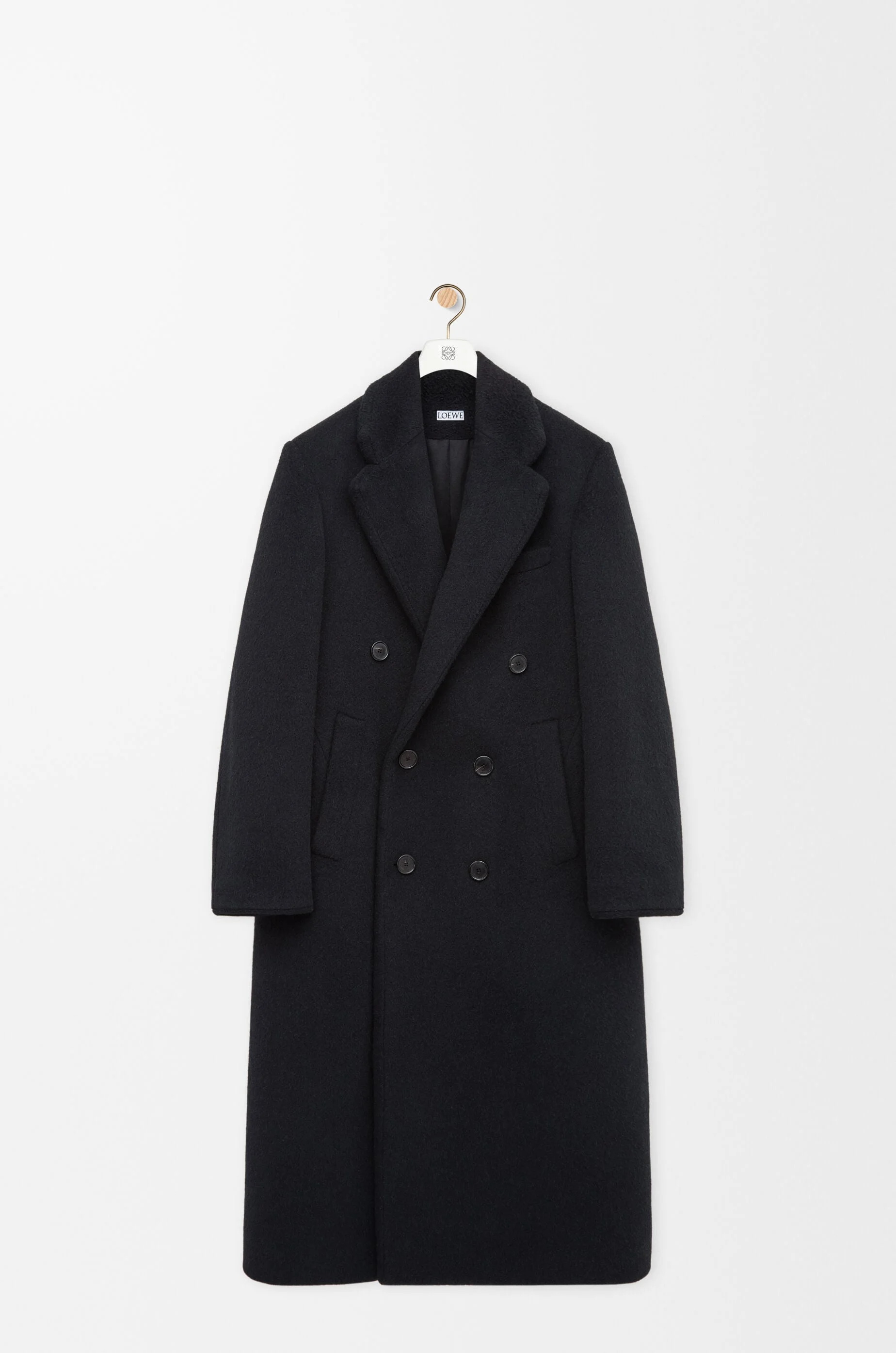 Double-breasted coat in wool blend - 1