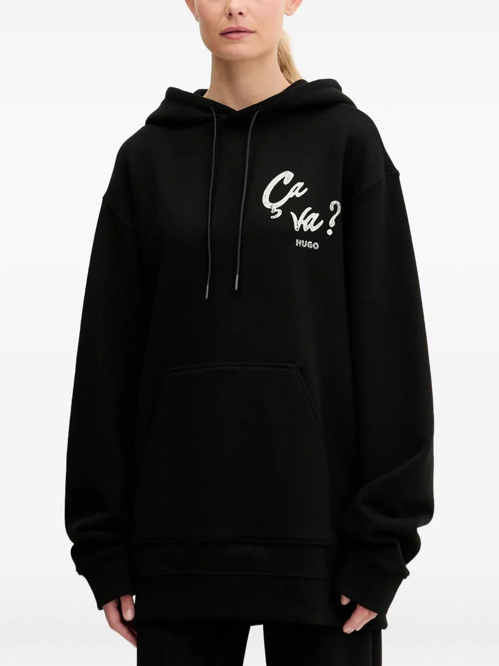 graphic-print hoodie - 1