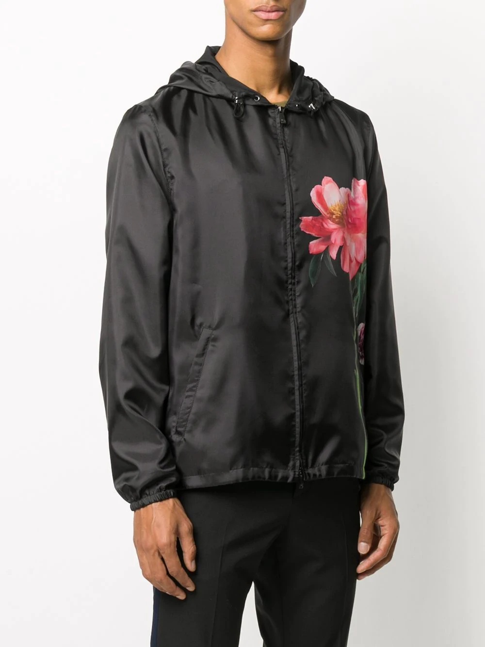 Flowersity print hooded jacket - 3