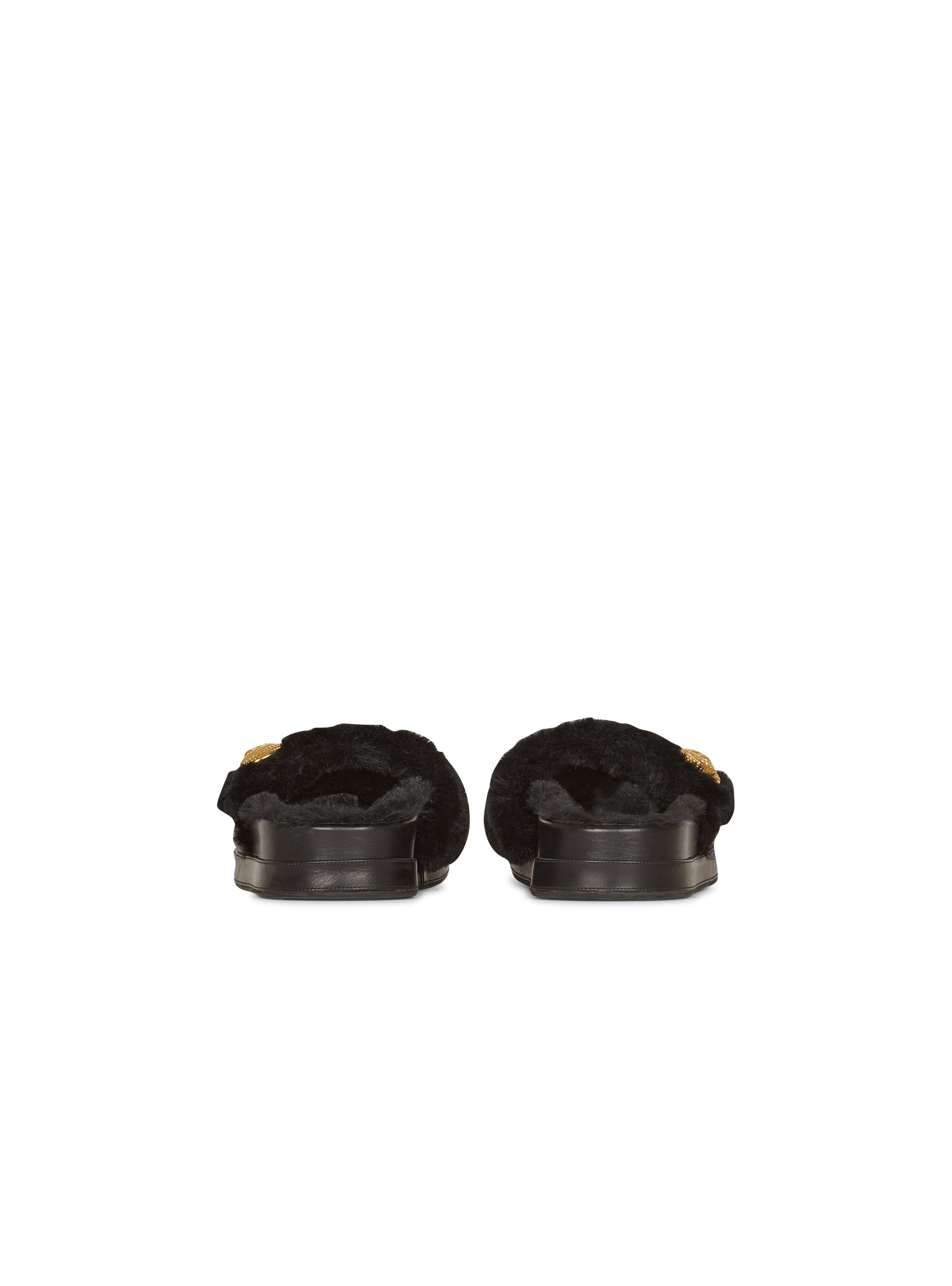 Faux fur Tam flat mules - 4