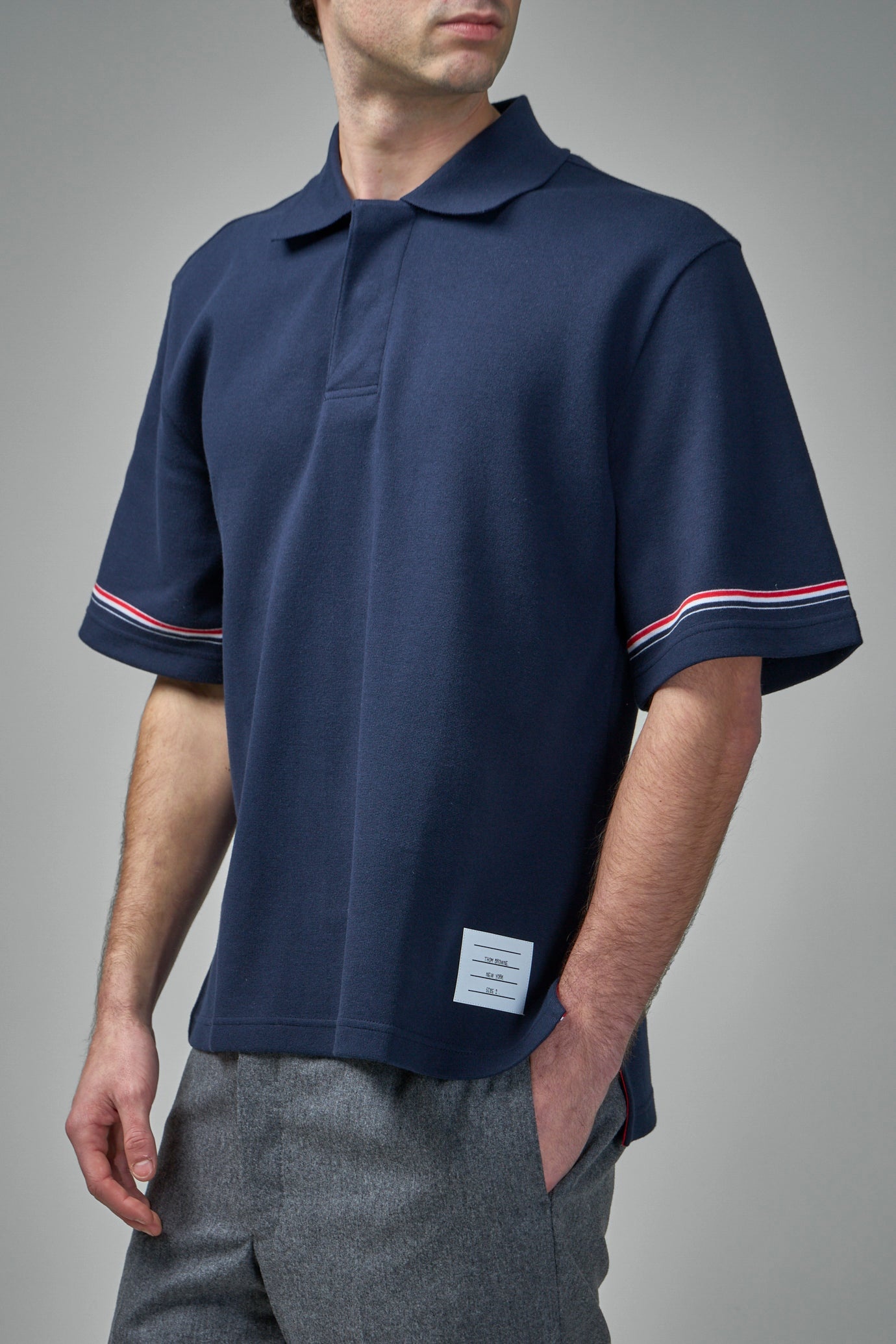 Rugby Fit Short Sleeve Polo In Cotton Interlock - 4