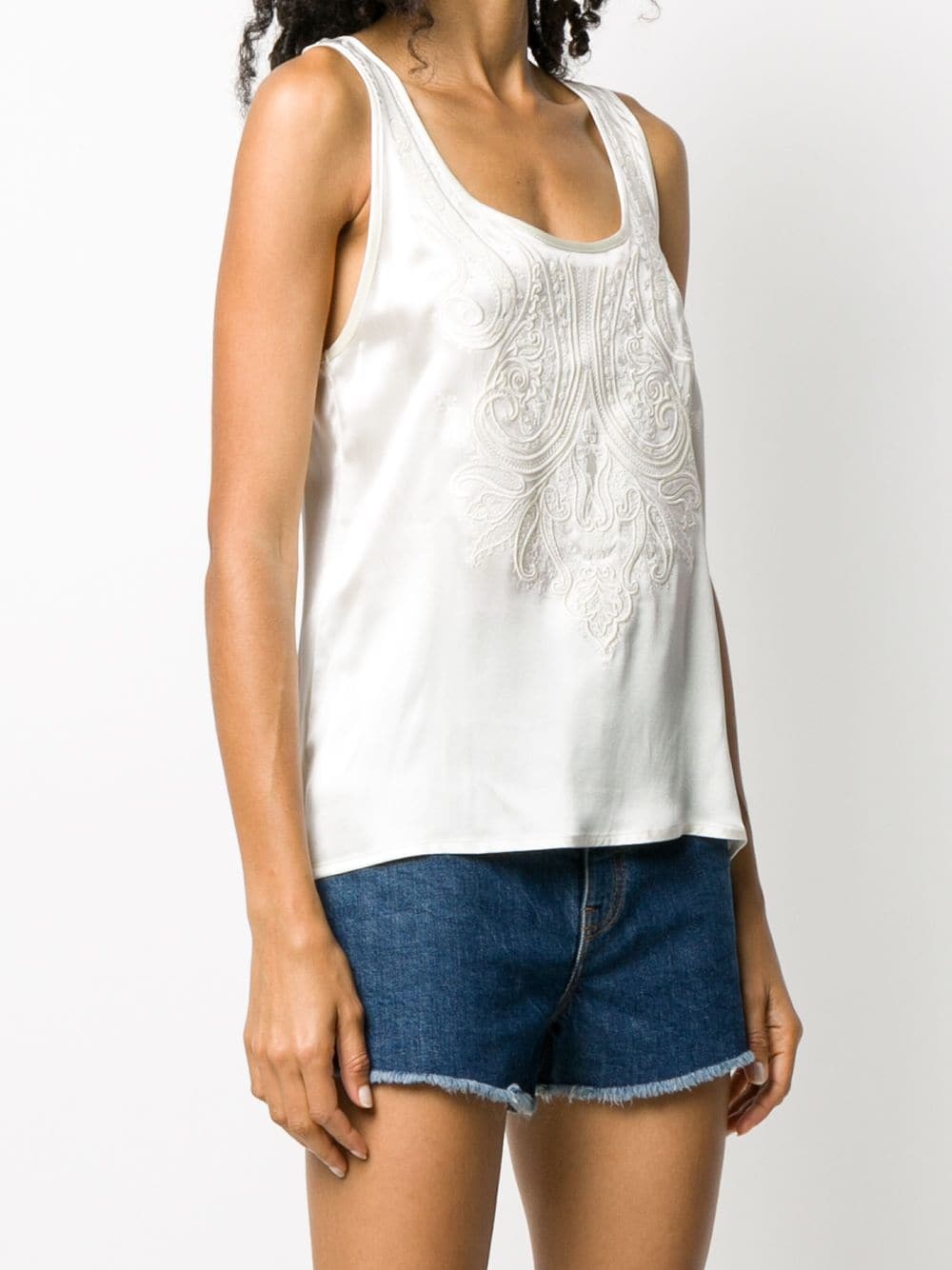 embroidered vest top - 3