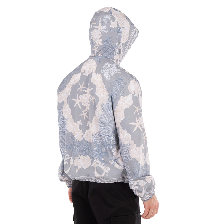 Versace Barocco Sea Hooded Windbreaker Jacket - 4