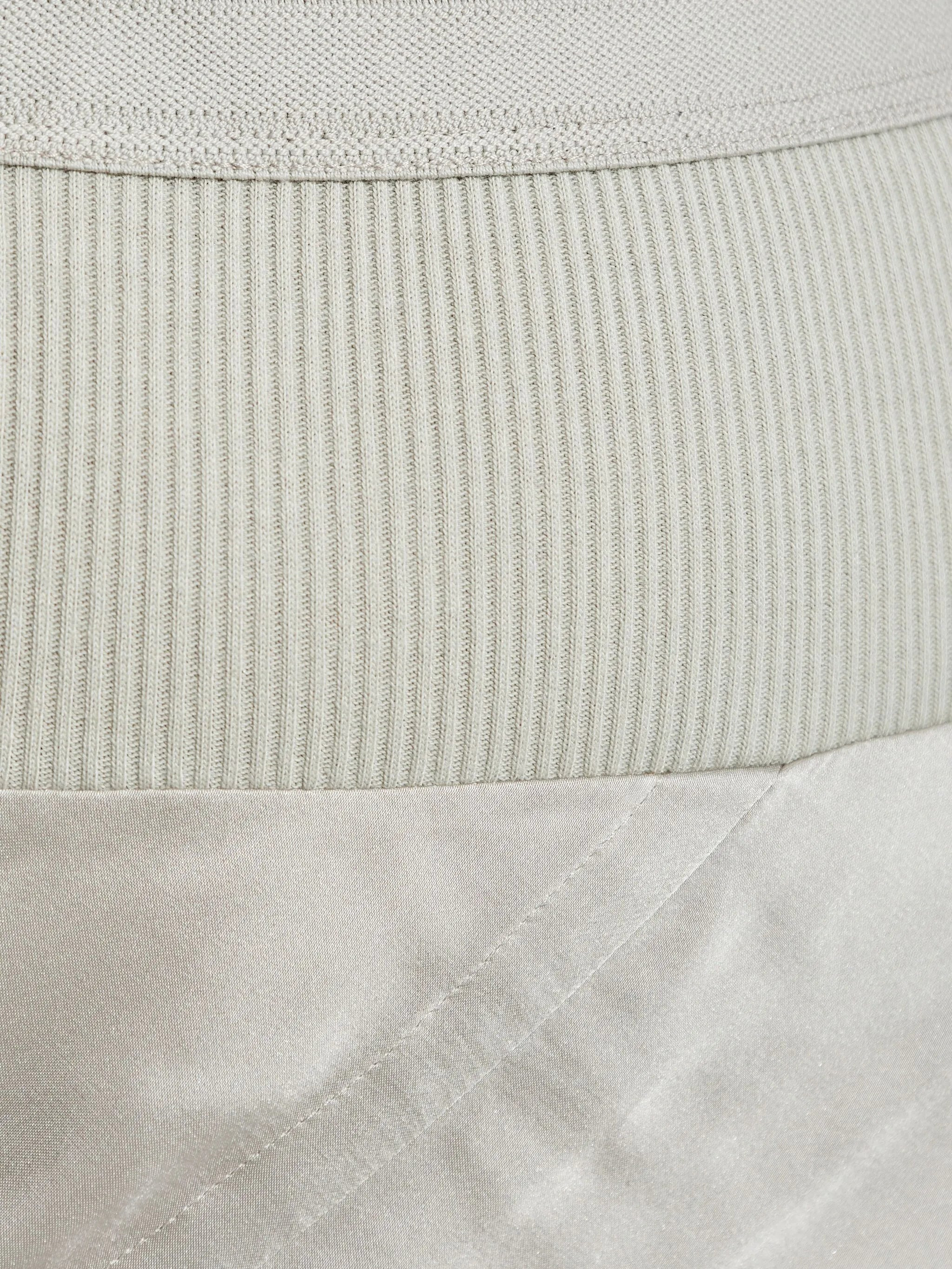 ribbed-waistband skirt - 5