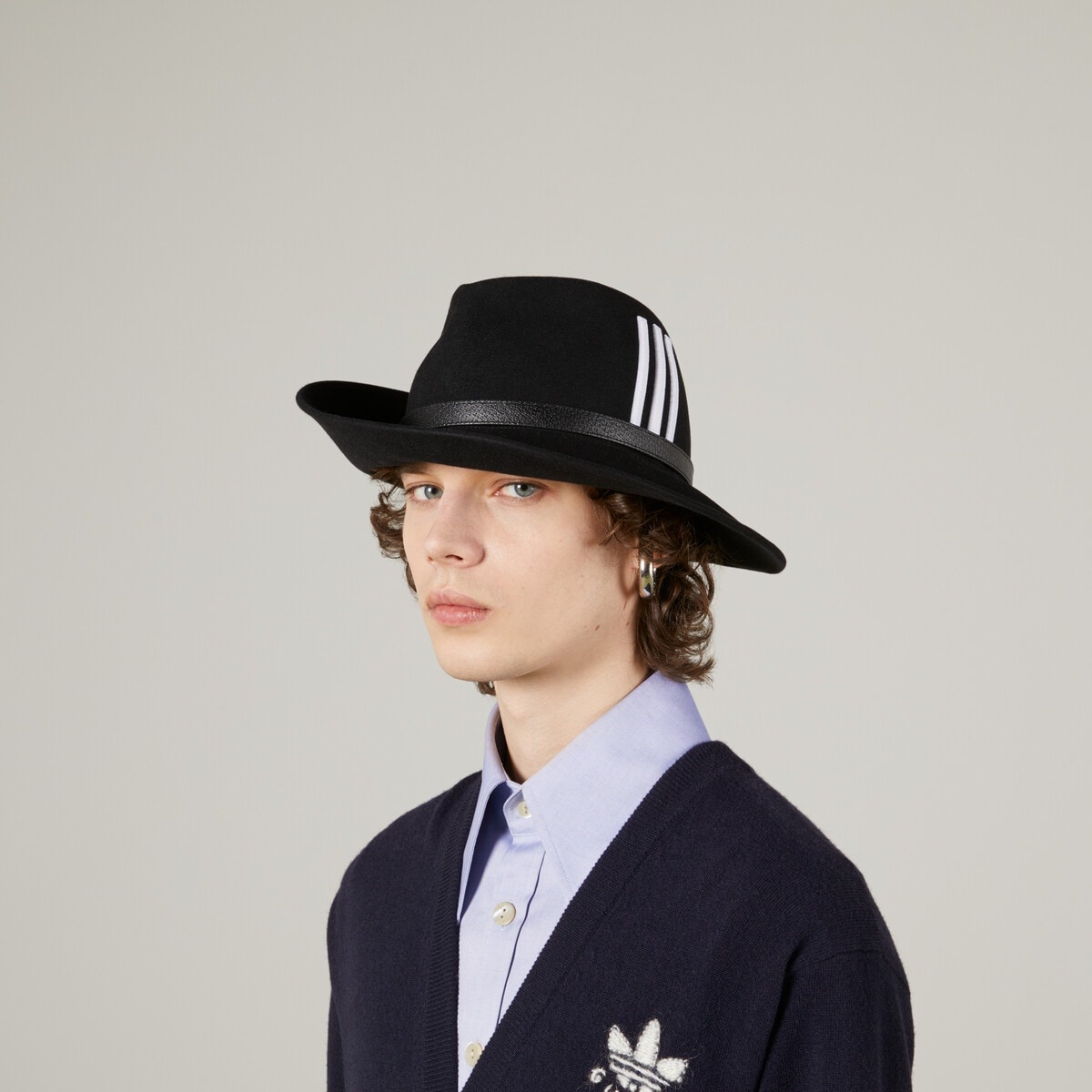 adidas x Gucci felt fedora hat - 3