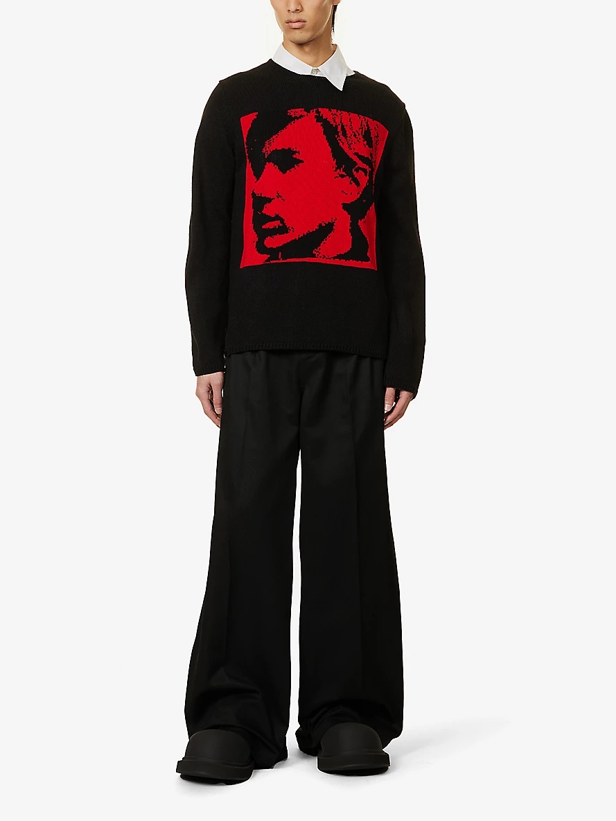 Andy Warhol intarsia-motif knitted jumper - 2