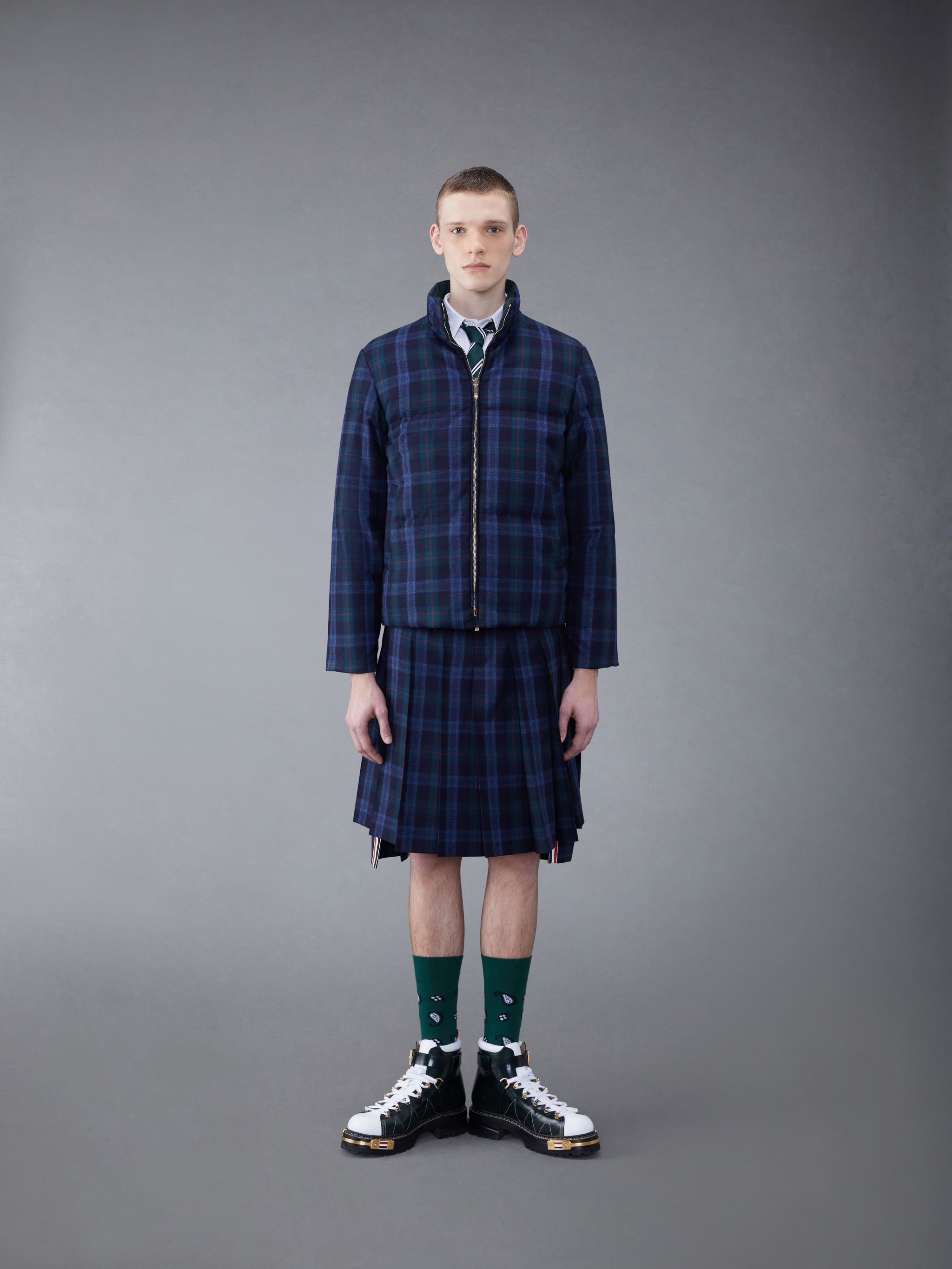 Tartan Flannel Reversible Zip Jacket - 4