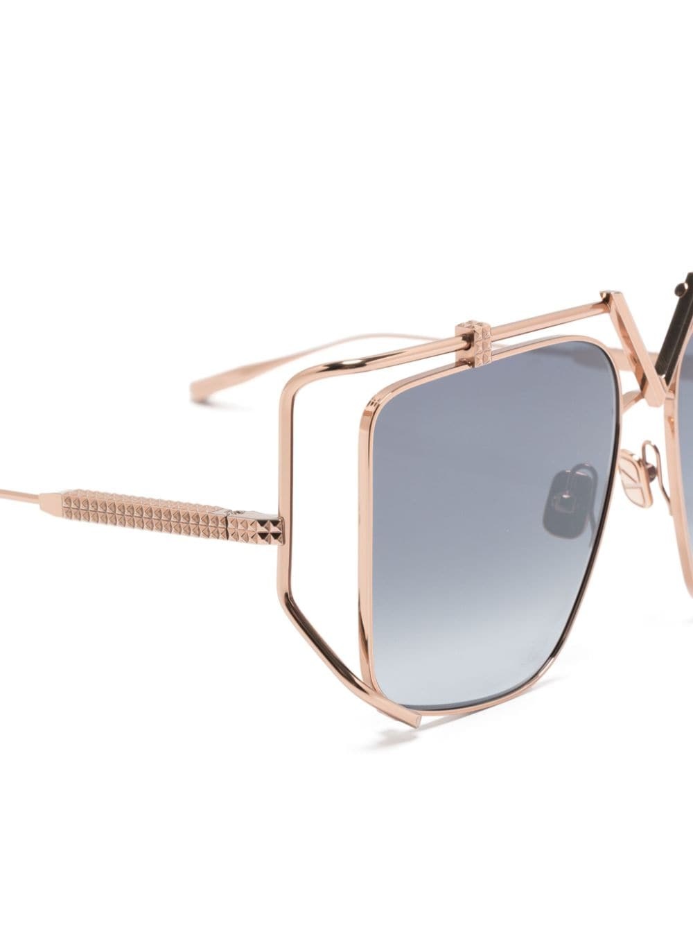 V oversize-frame sunglasses - 3