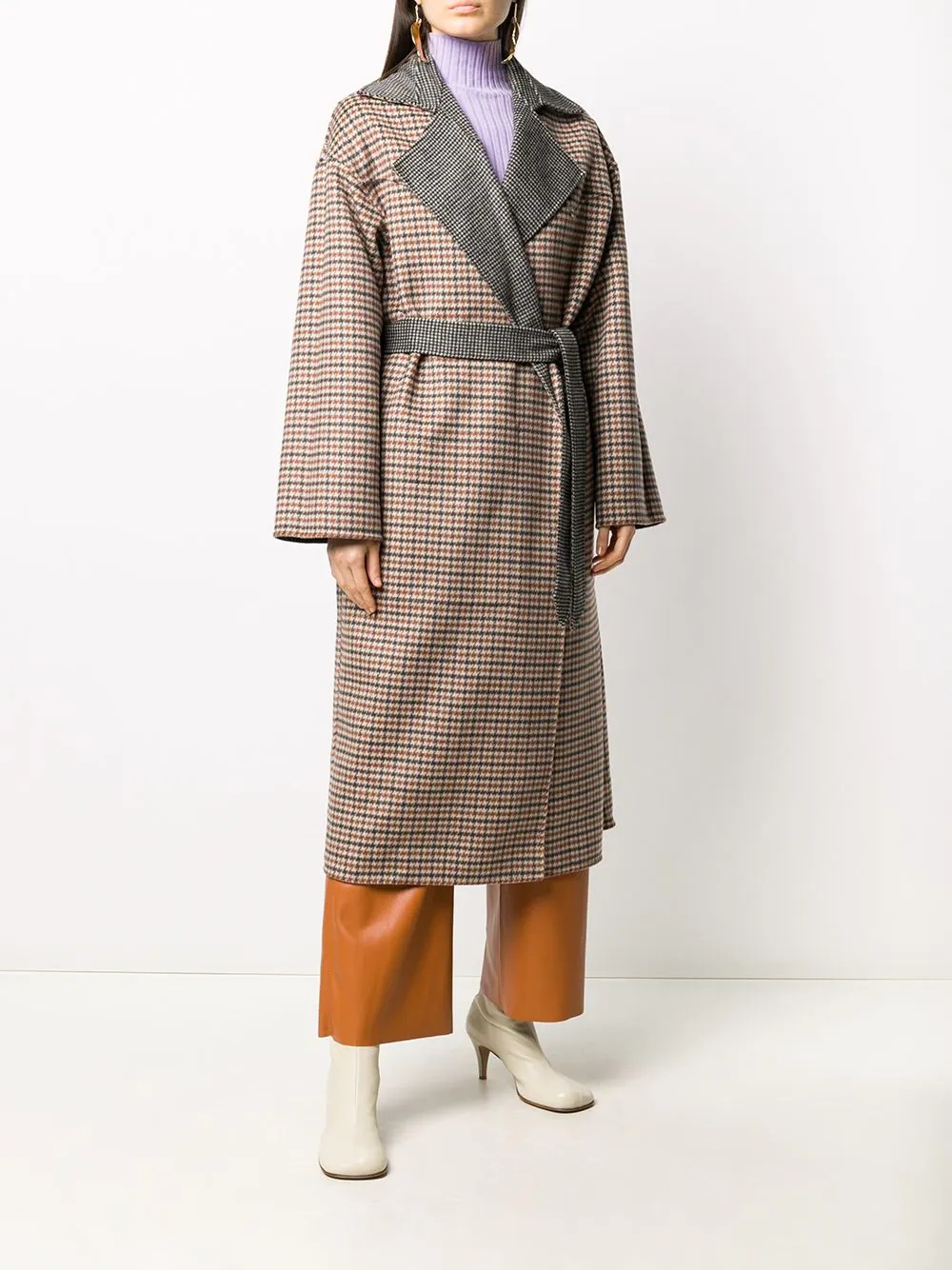 Nanushka reversible check coat farfetch REVERSIBLE