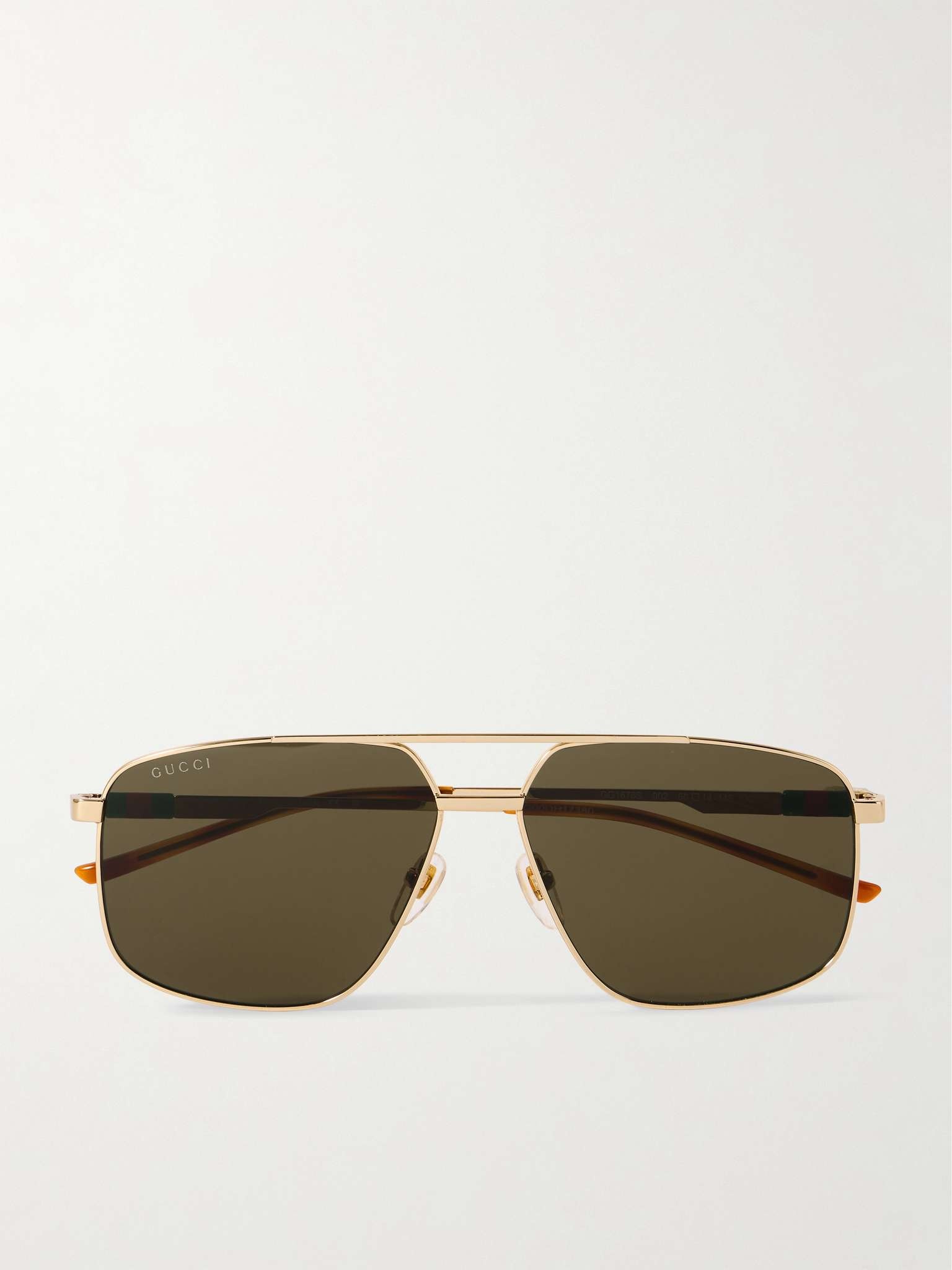 Navigator Aviator-Style Gold-Tone Sunglasses - 1