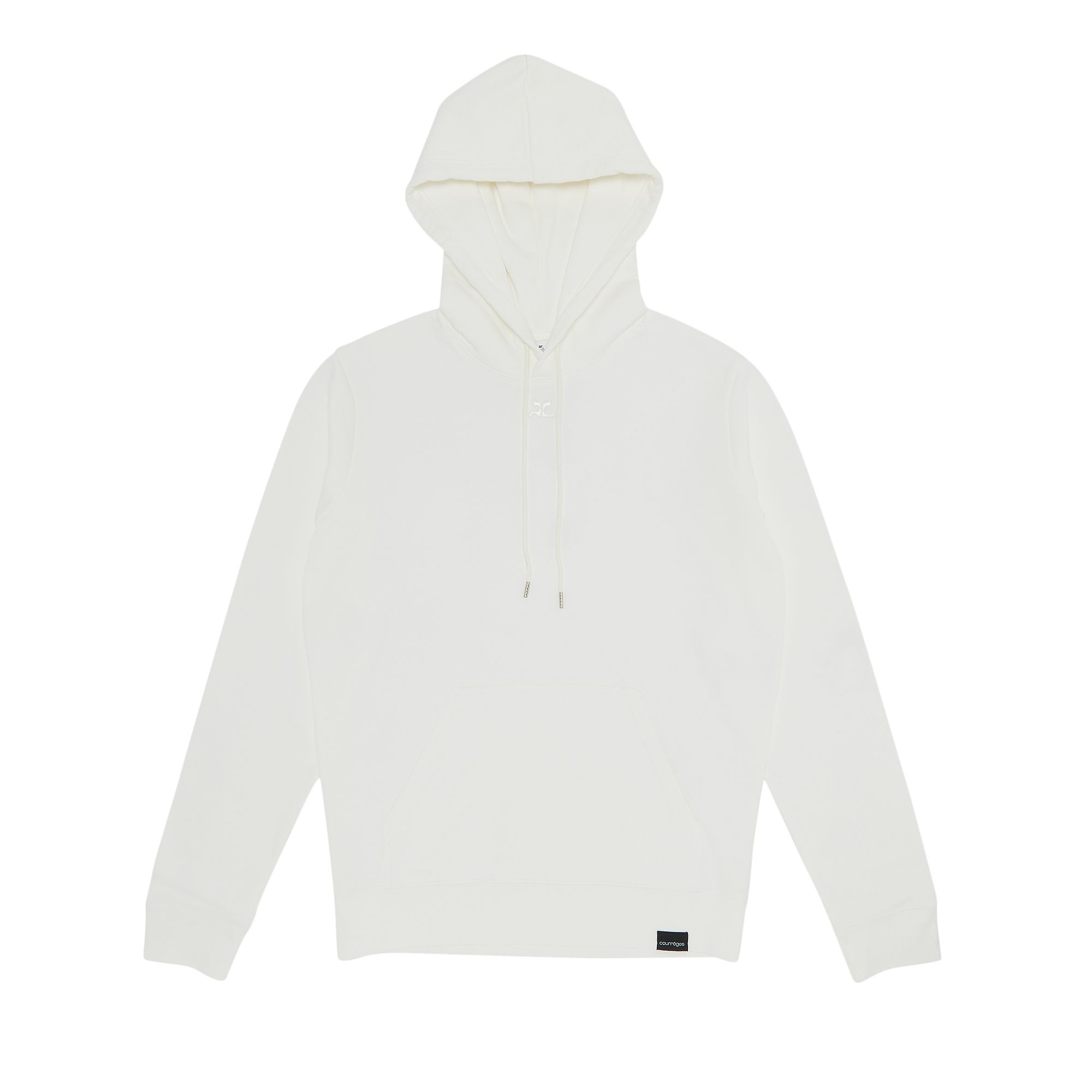Courrèges Fleece Hoodie Hoodie 'Heritage White' - 1