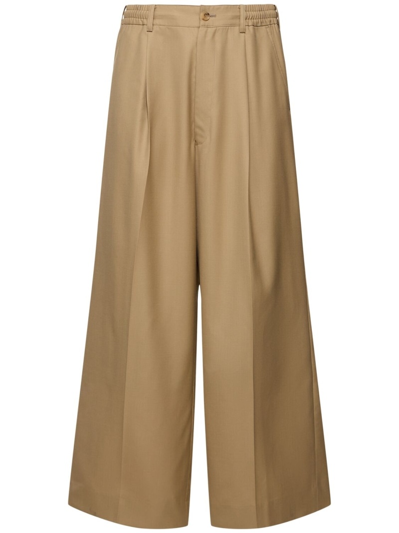 Wool wide leg pants - 1