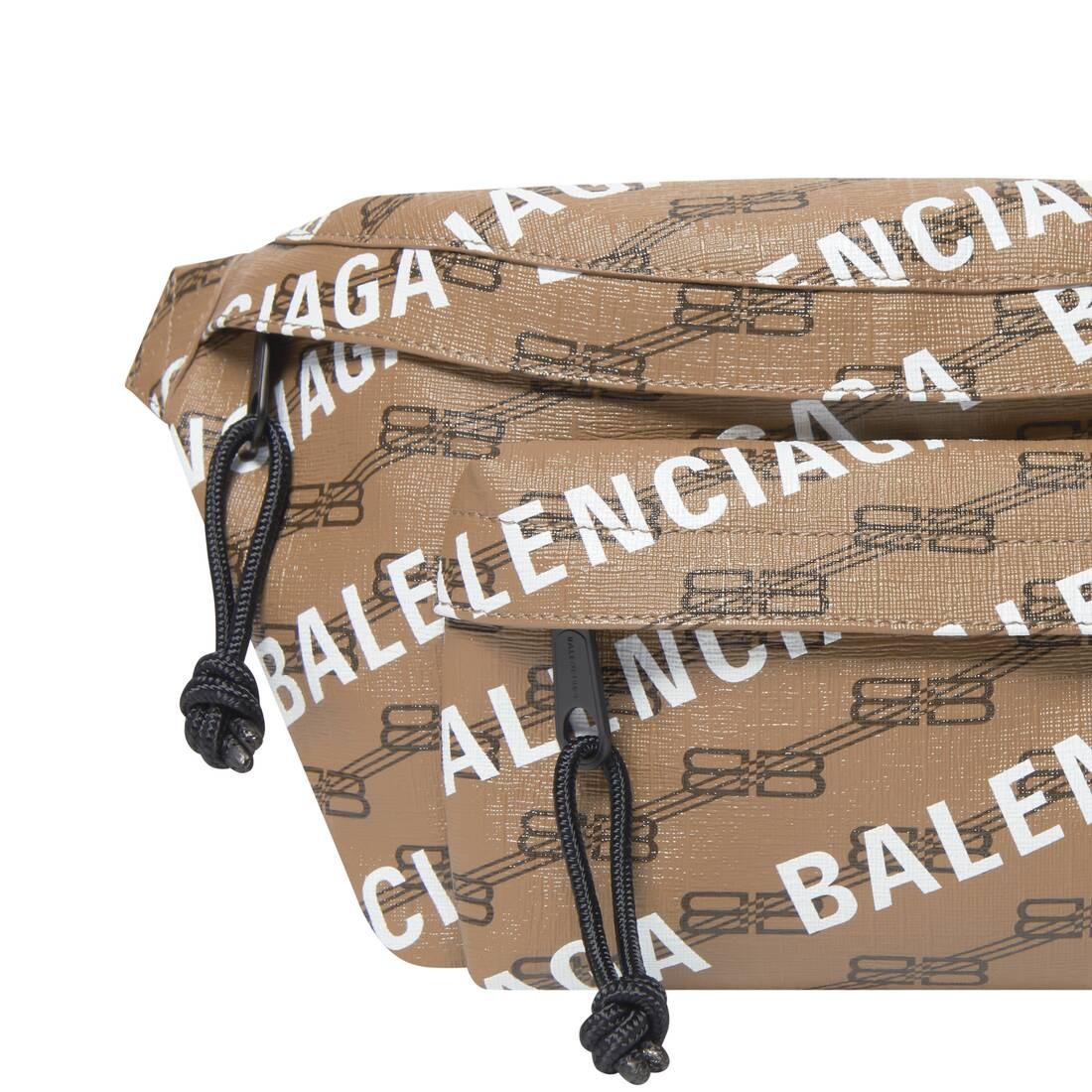 signature medium beltpack bb monogram coated canvas and allover logo - 7