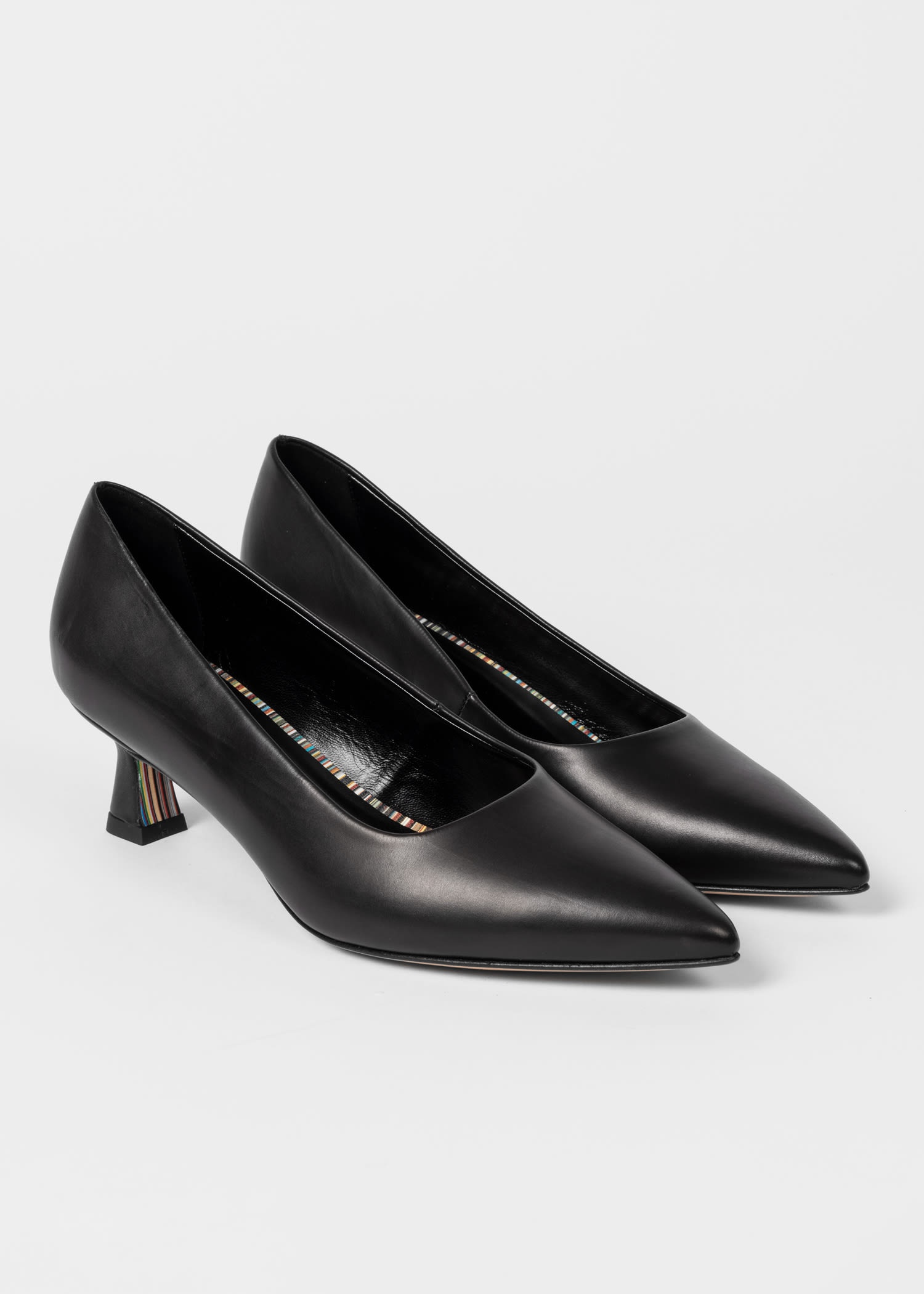 Leather 'Sonora' Heel Court Shoes - 3