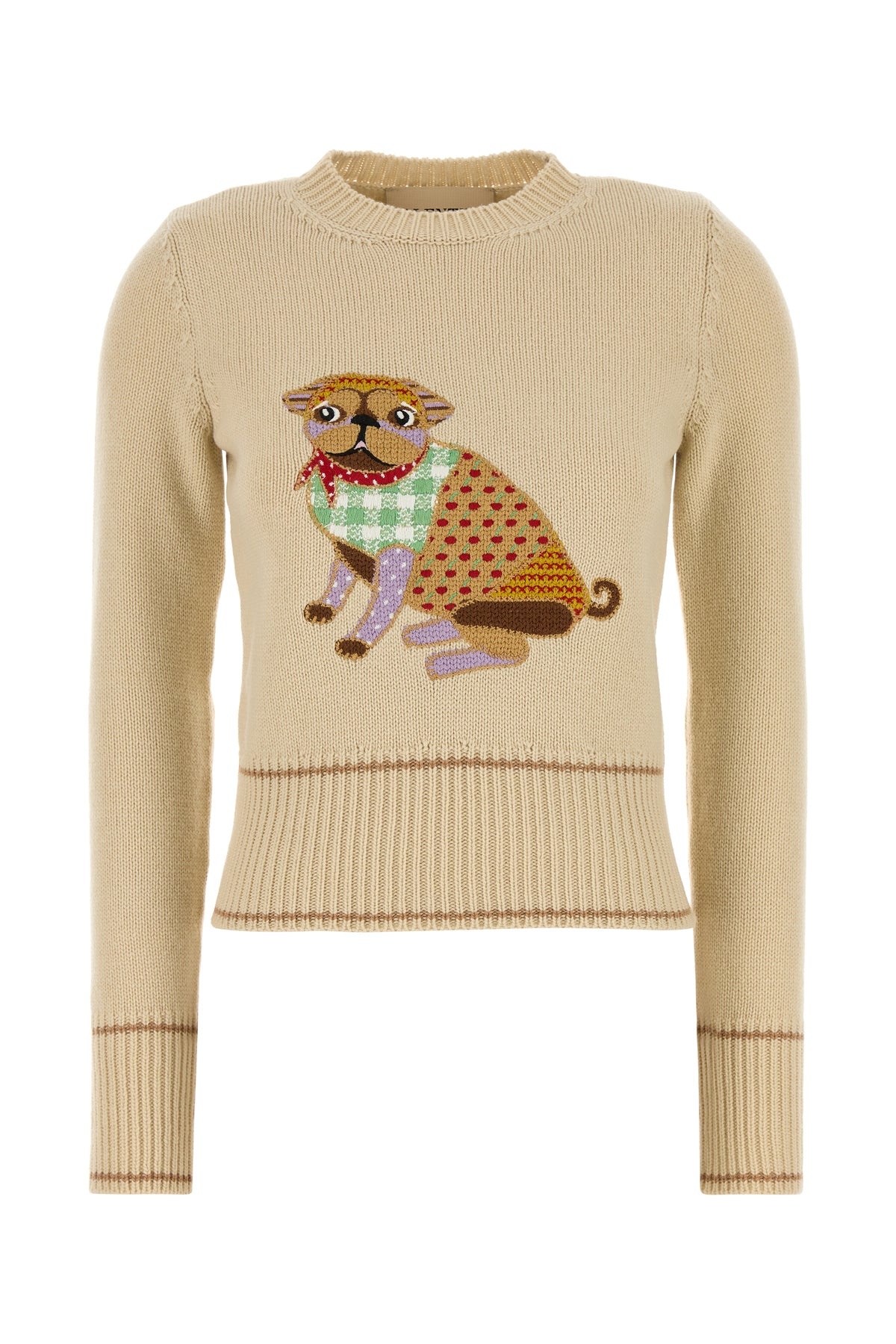 Beige wool sweater - 1