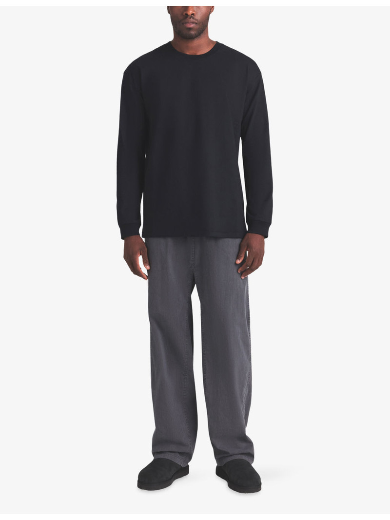 SKIMS Straight-Leg Elasticated-Waist Cotton-Blend Trousers outlook