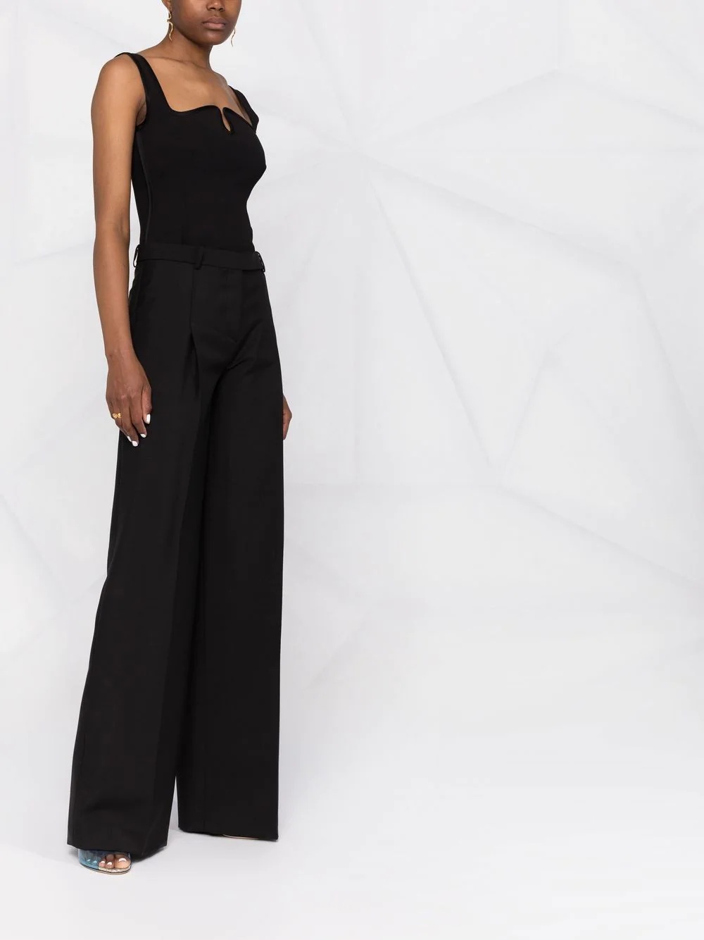 tailored wide-leg trousers - 6