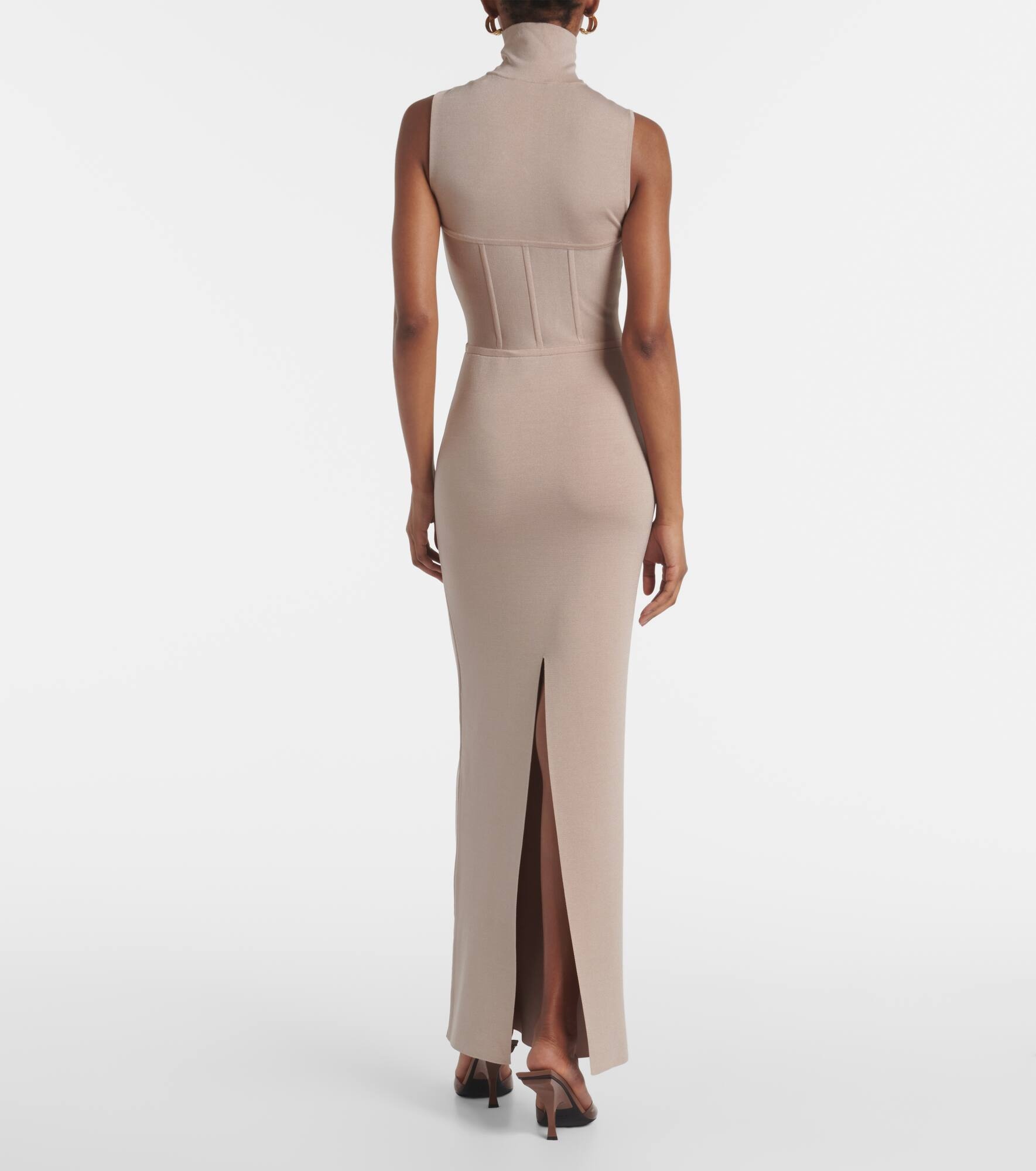 Gwyneth knitted corset maxi dress - 3