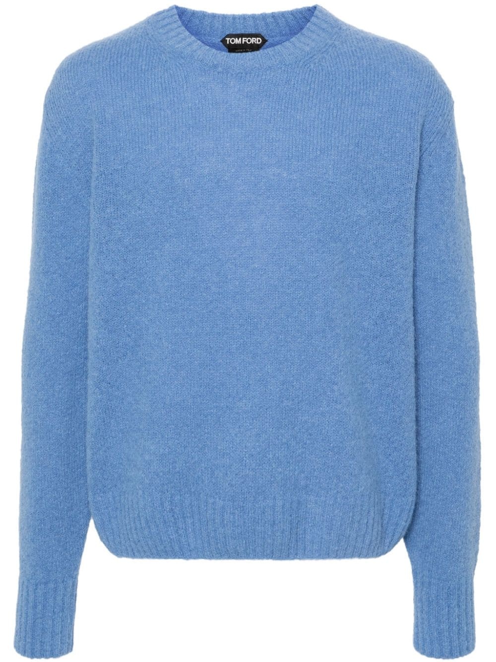 brushed wool blend jumper - 1