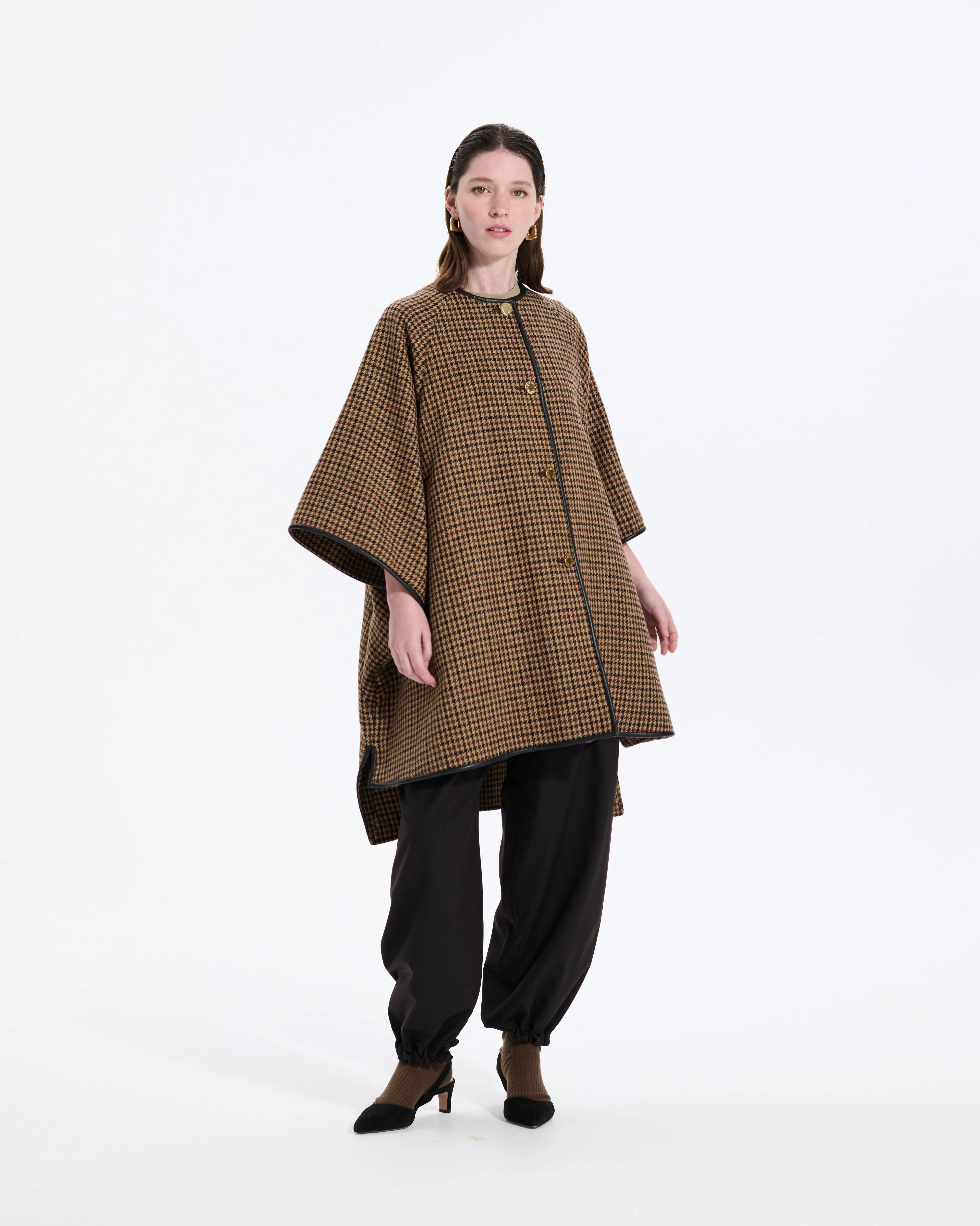 Sanquhar Harris Tweed Cape - 1