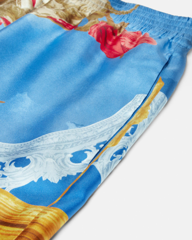 VERSACE Printed Silk Twill Regular Shorts outlook