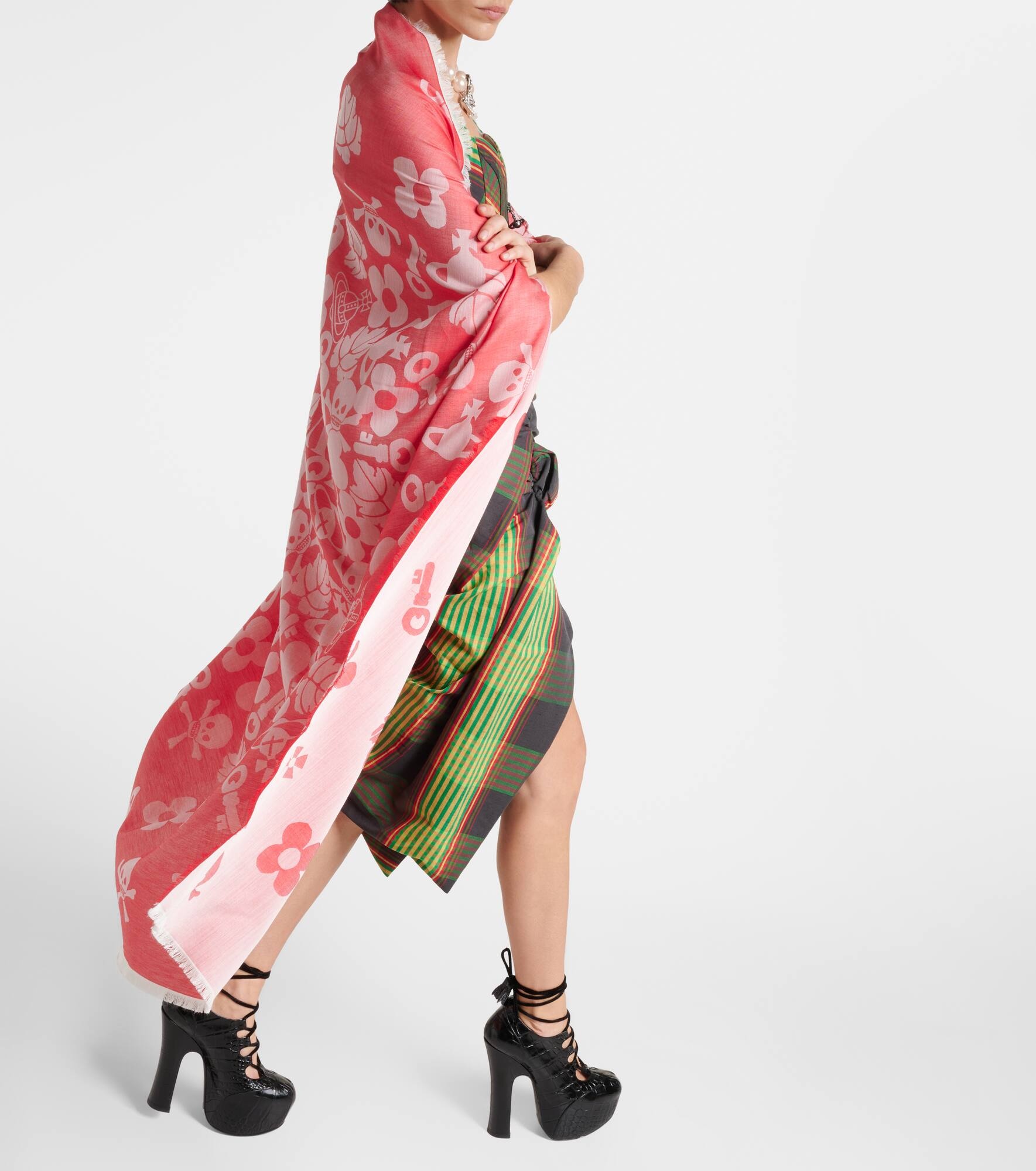 VW Icons cotton, wool, and silk scarf - 3