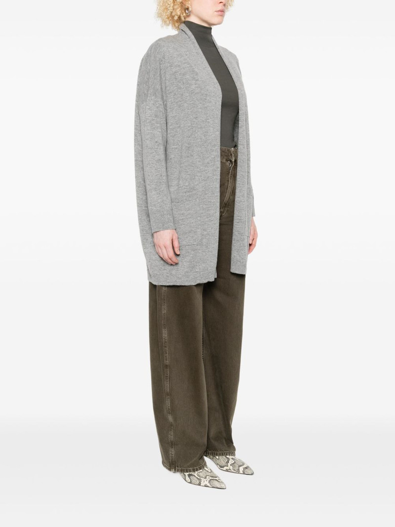 patch-pocket open-front cardigan 3