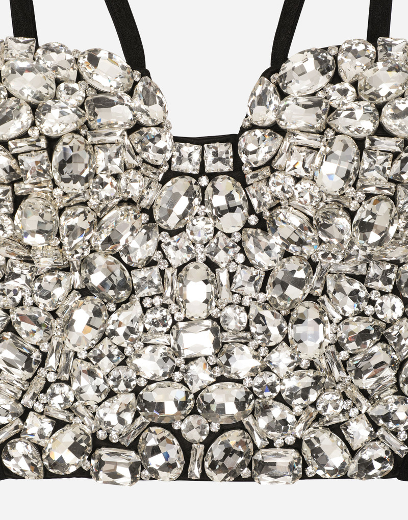 Corset top with rhinestone embellishment 4