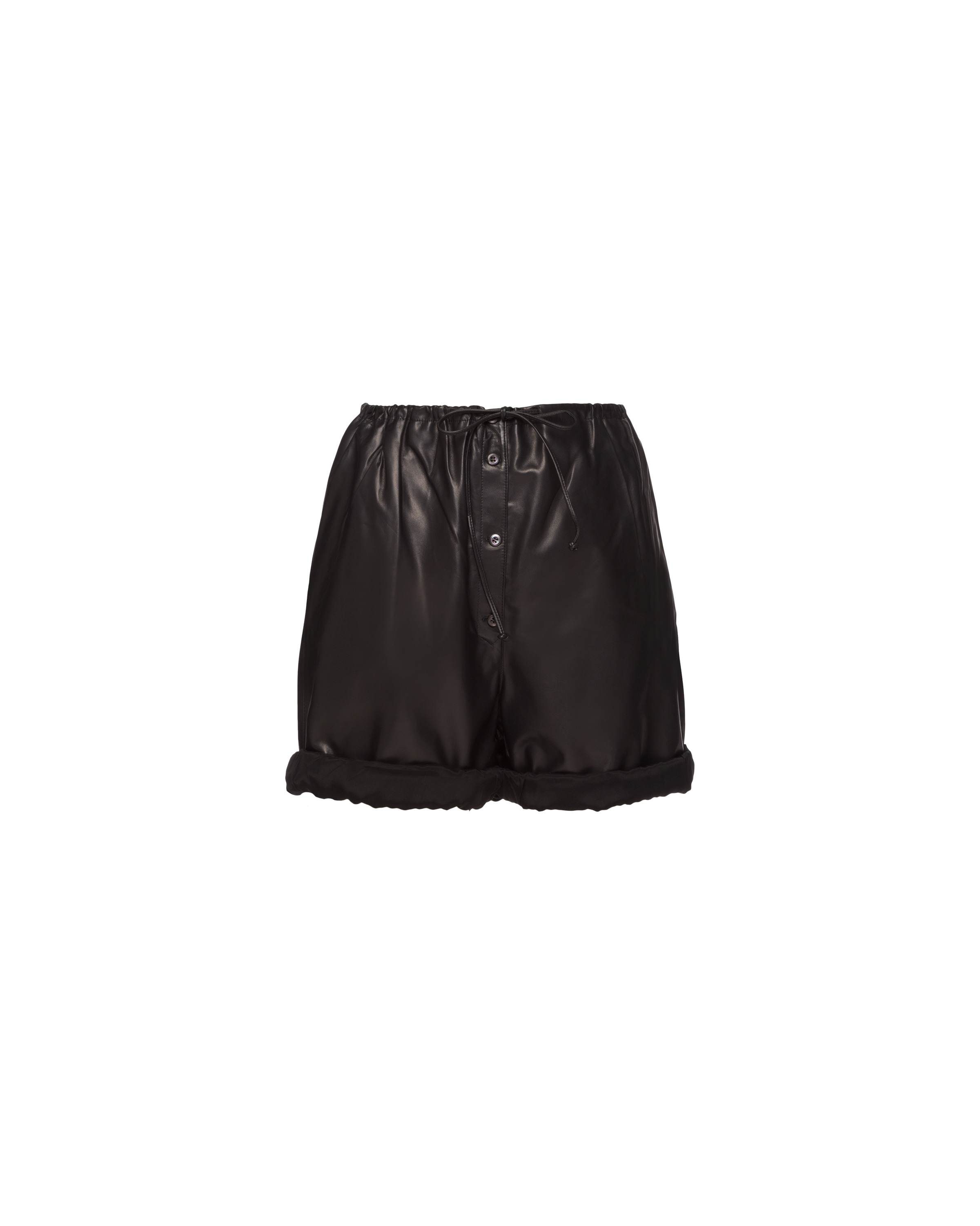 Nappa leather shorts - 1